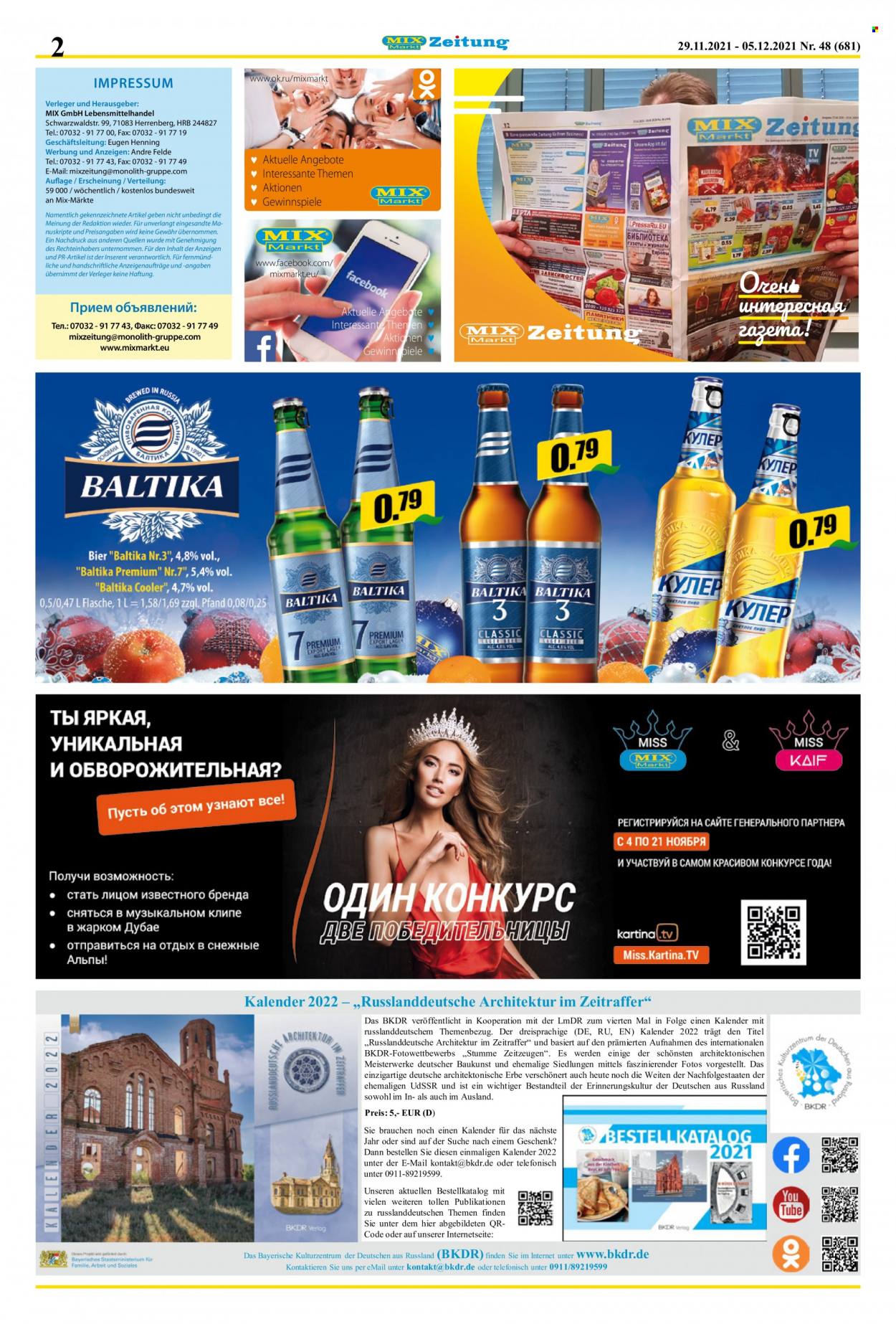 Mix Markt Prospekte  - 29.11.2021 - 5.12.2021. Seite 2