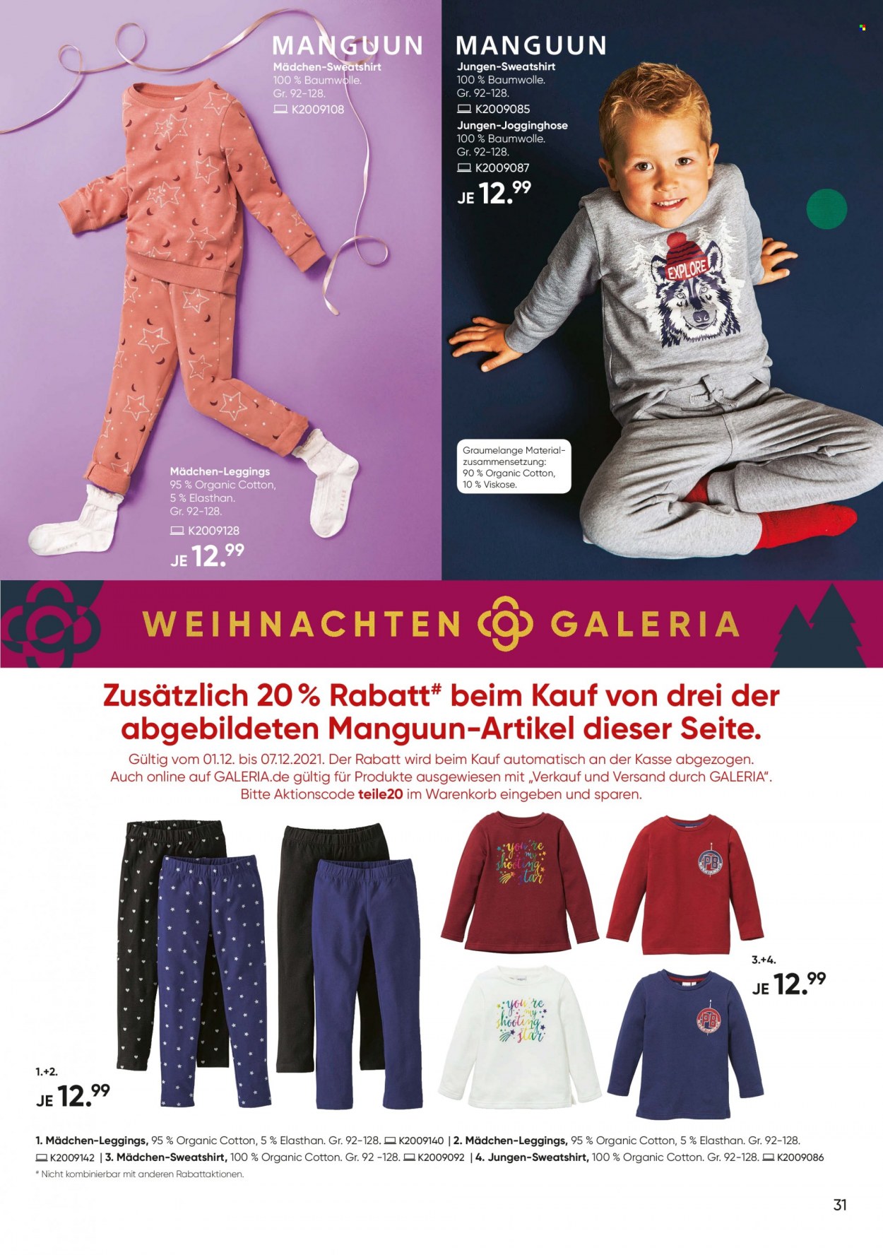 GALERIA Karstadt Kaufhof Prospekte  - 1.12.2021 - 7.12.2021. Seite 31