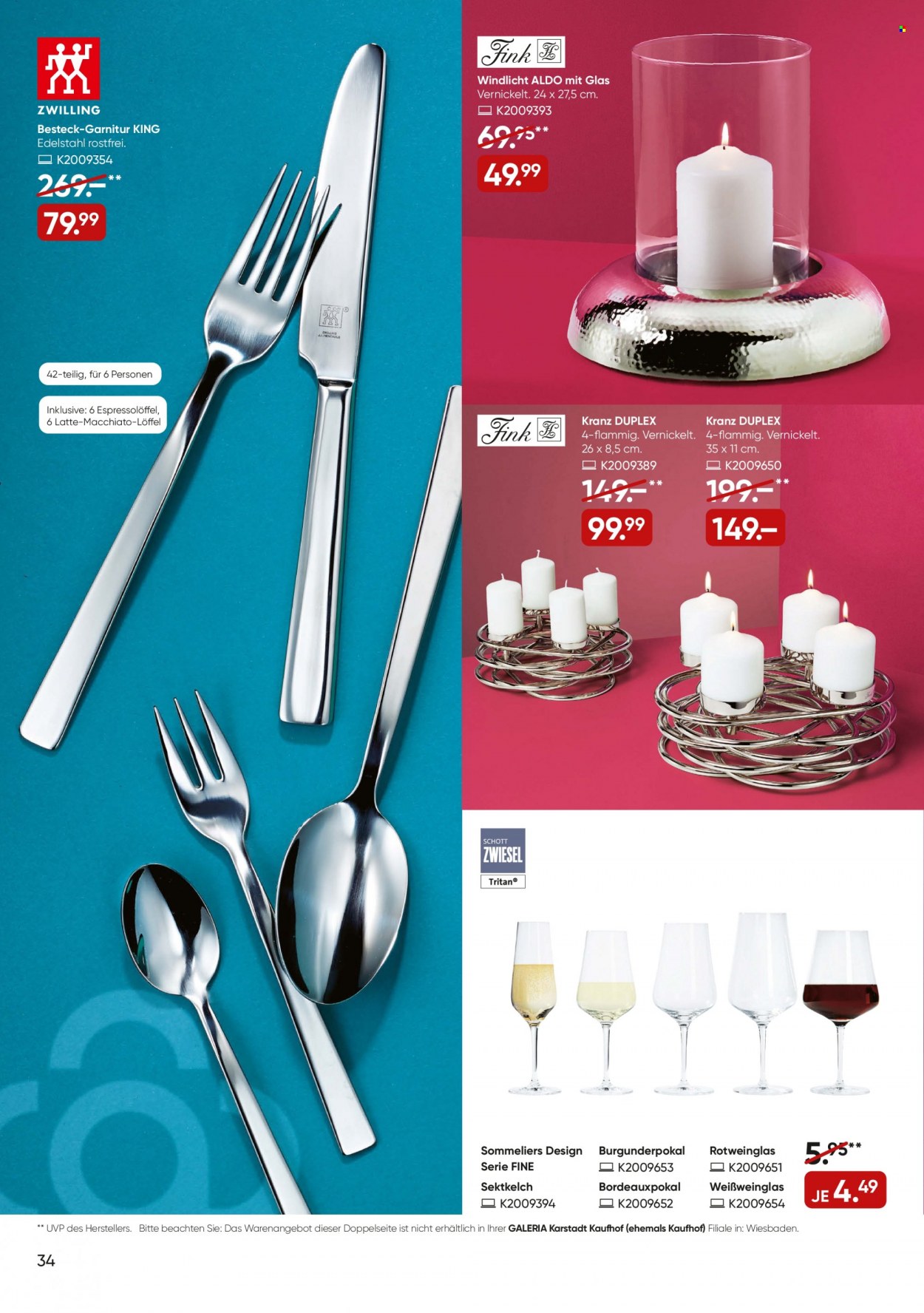 GALERIA Karstadt Kaufhof Prospekte  - 1.12.2021 - 7.12.2021. Seite 34