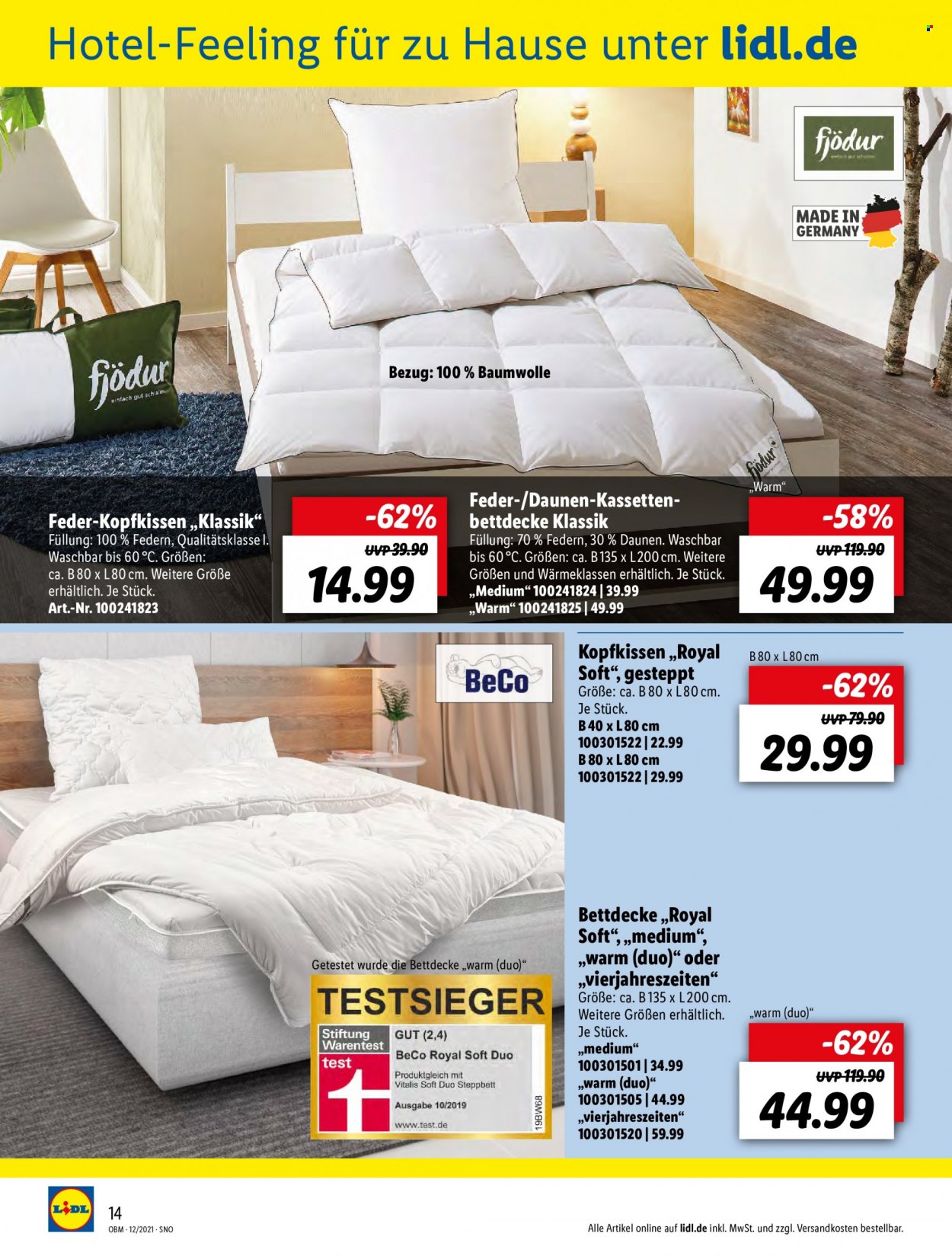 Lidl Prospekte  - 1.12.2021 - 31.12.2021. Seite 14