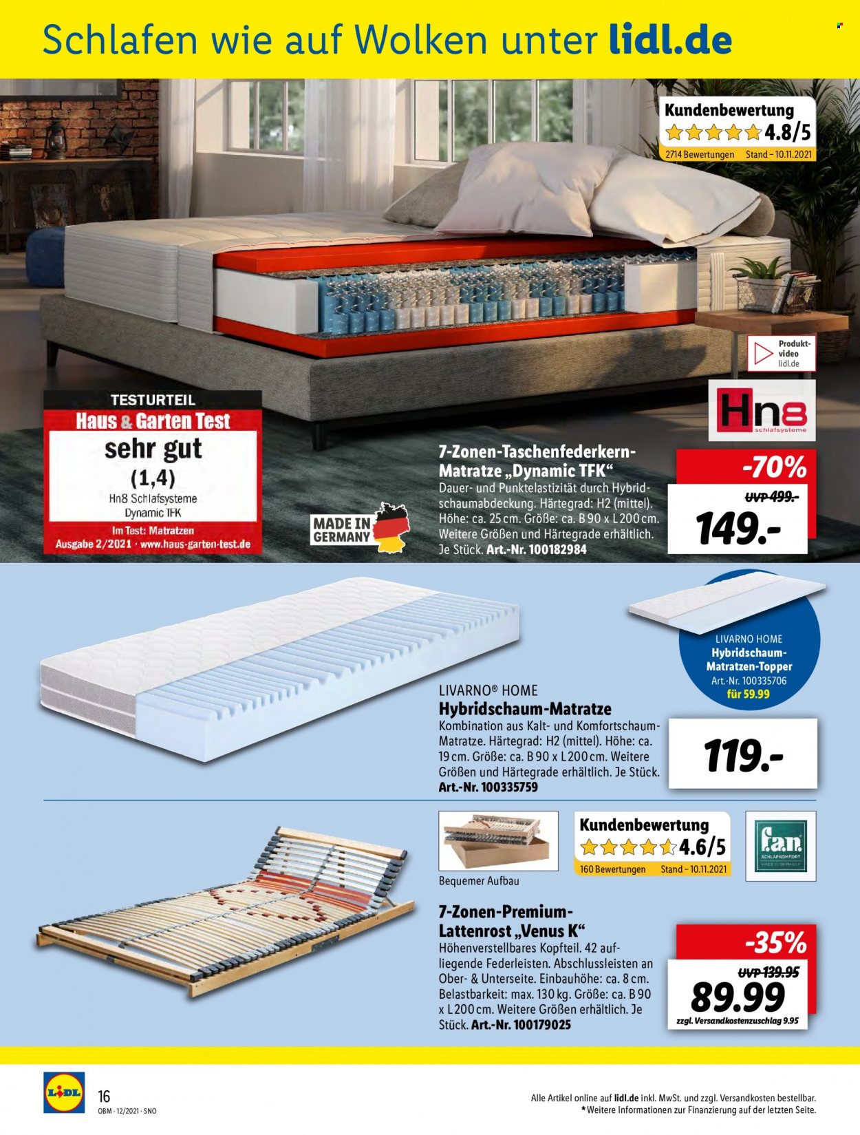 Lidl Prospekte  - 1.12.2021 - 31.12.2021. Seite 16