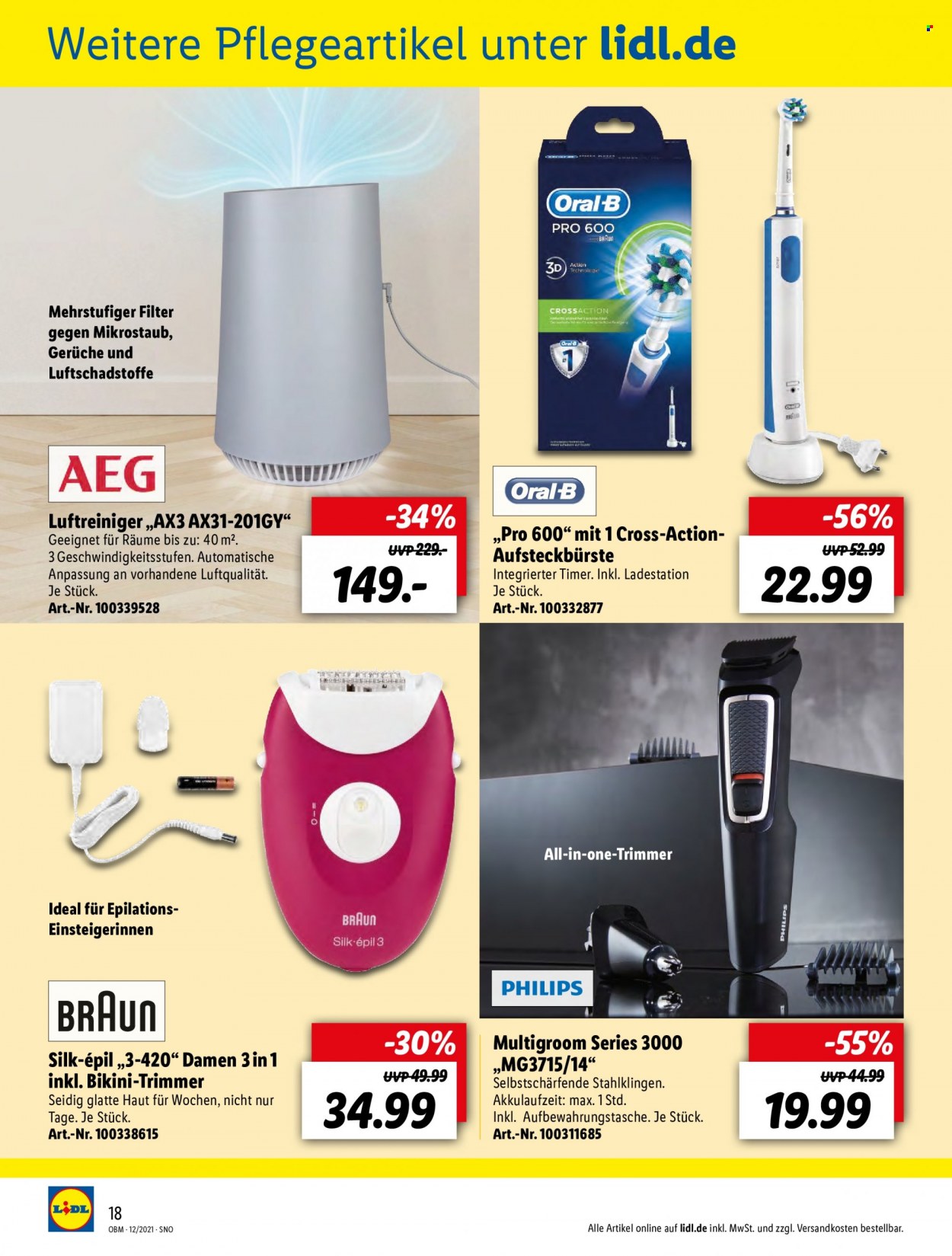 Lidl Prospekte  - 1.12.2021 - 31.12.2021. Seite 18