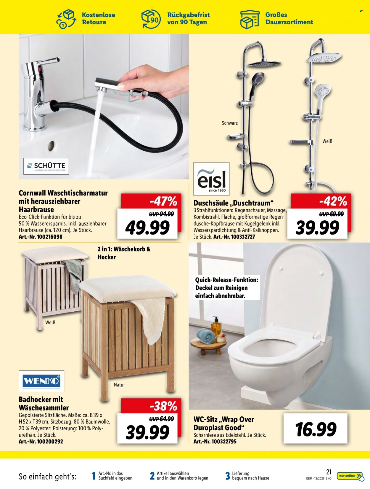 Lidl Prospekte  - 1.12.2021 - 31.12.2021. Seite 21