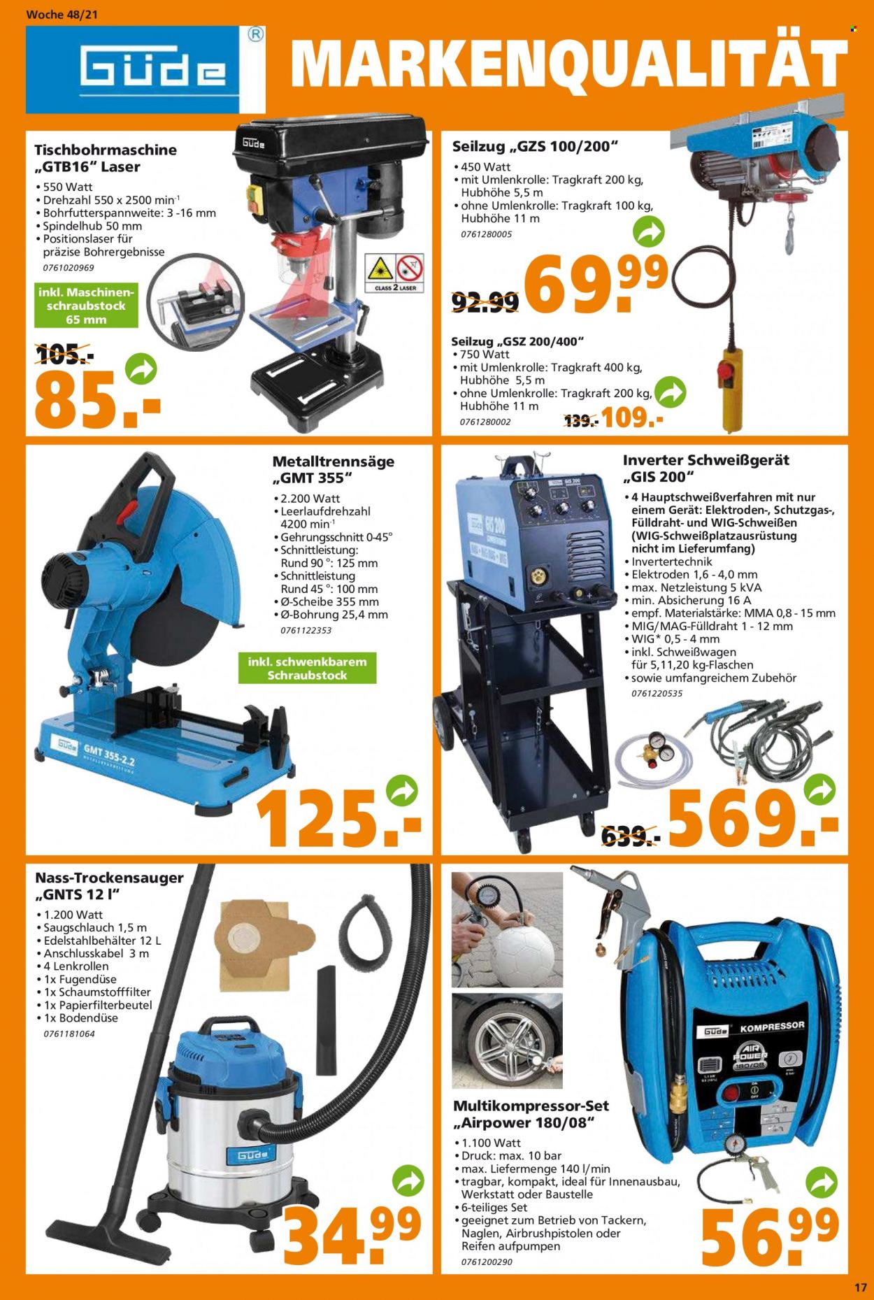 Globus Baumarkt Prospekte  - 30.11.2021 - 7.12.2021. Seite 17