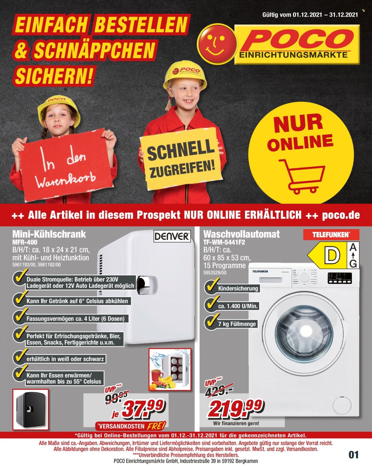 Poco Prospekte  - 1.12.2021 - 31.12.2021. Seite 1
