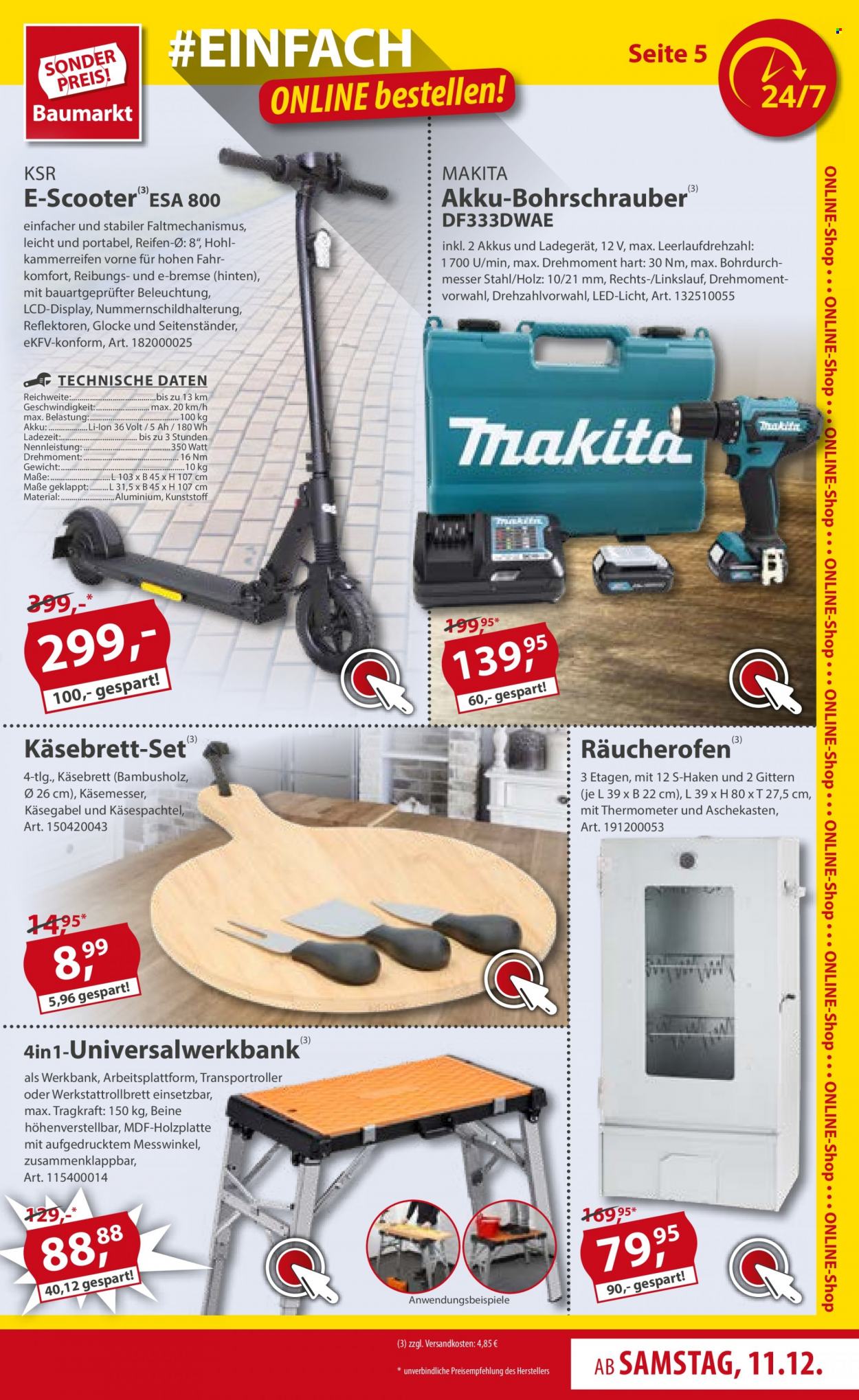 Sonderpreis-Baumarkt Prospekte  - 11.12.2021 - 17.12.2021. Seite 5