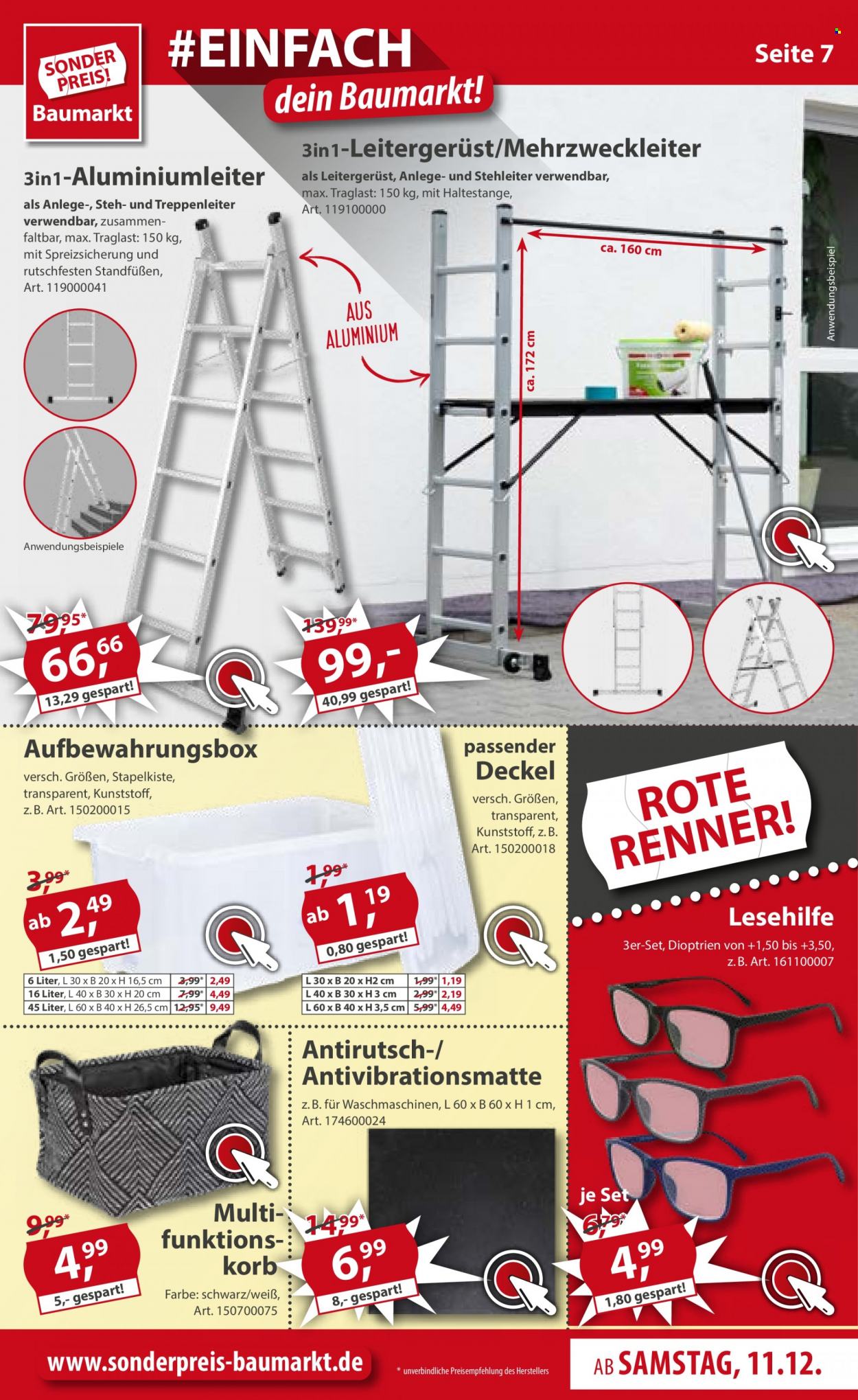 Sonderpreis-Baumarkt Prospekte  - 11.12.2021 - 17.12.2021. Seite 7