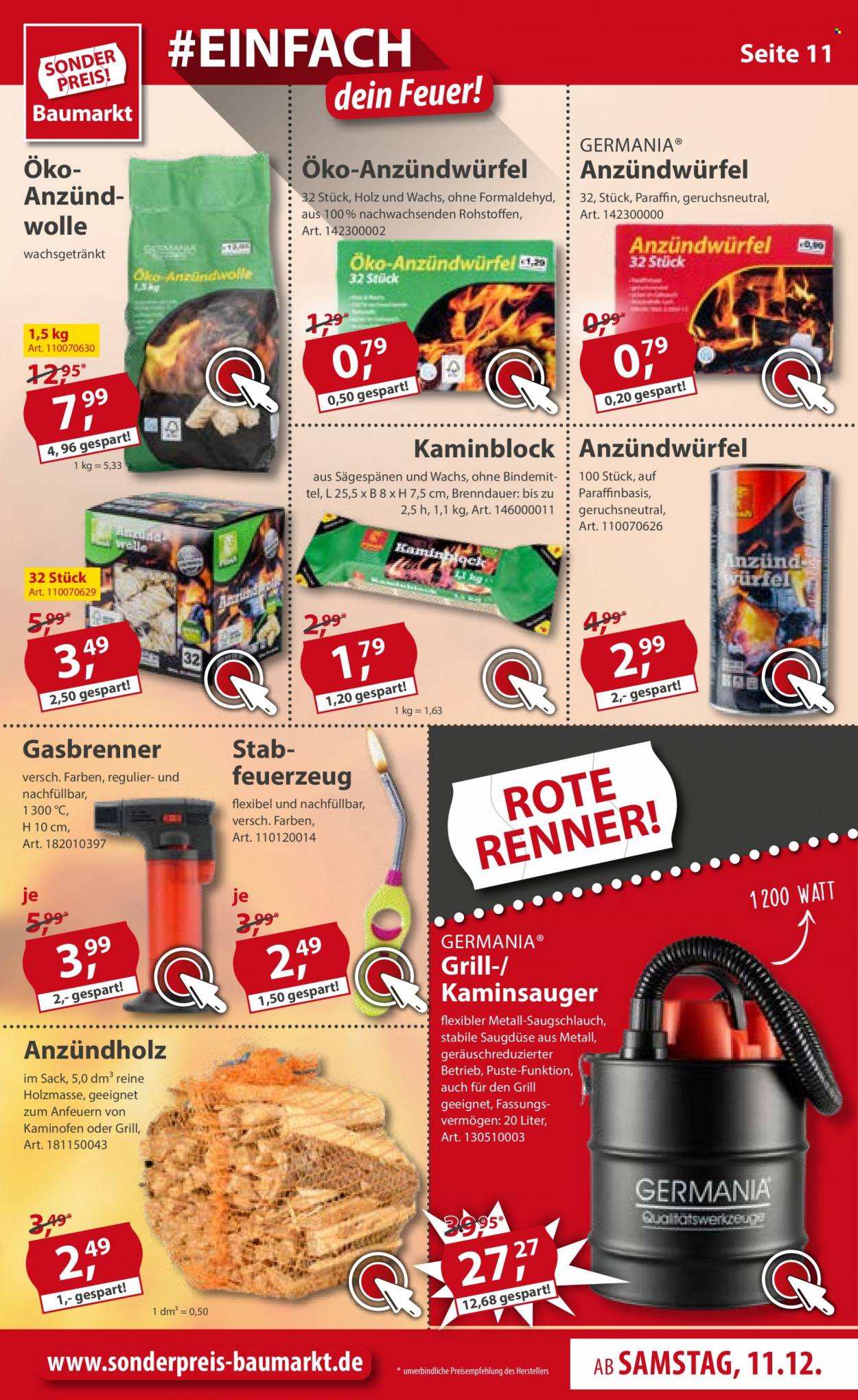 Sonderpreis-Baumarkt Prospekte  - 11.12.2021 - 17.12.2021. Seite 11