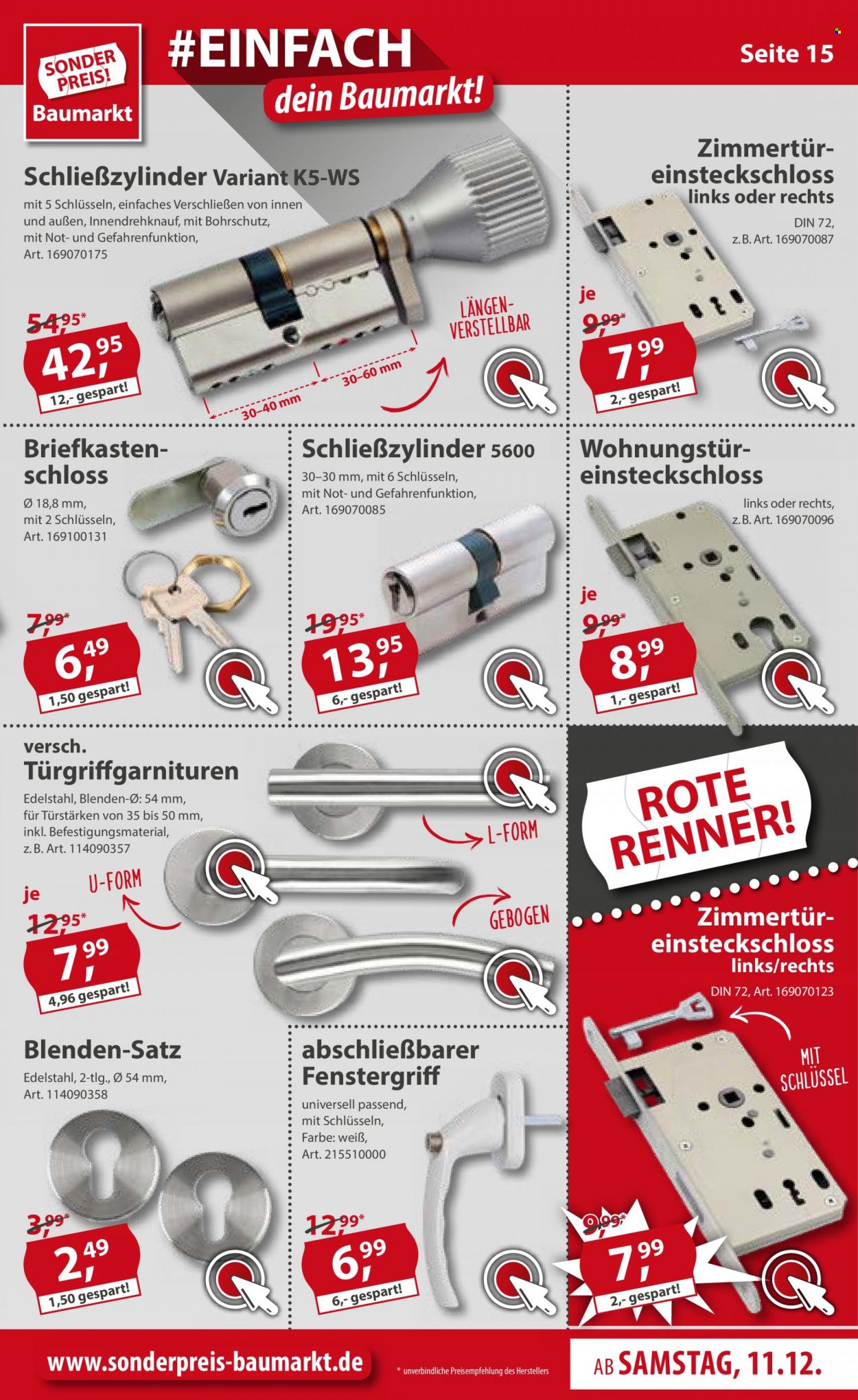 Sonderpreis-Baumarkt Prospekte  - 11.12.2021 - 17.12.2021. Seite 15