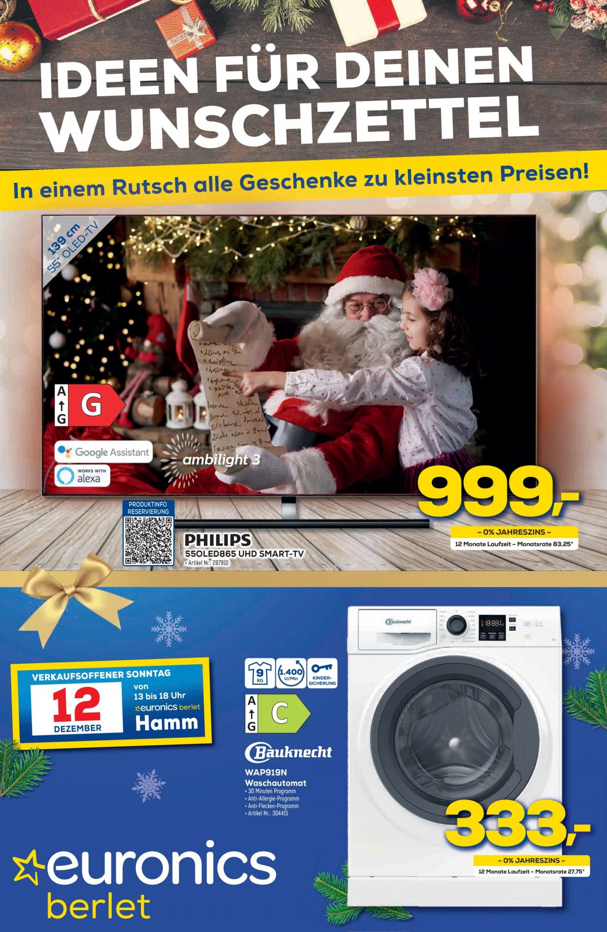 Euronics Prospekte  - 4.12.2021 - 10.12.2021. Seite 1