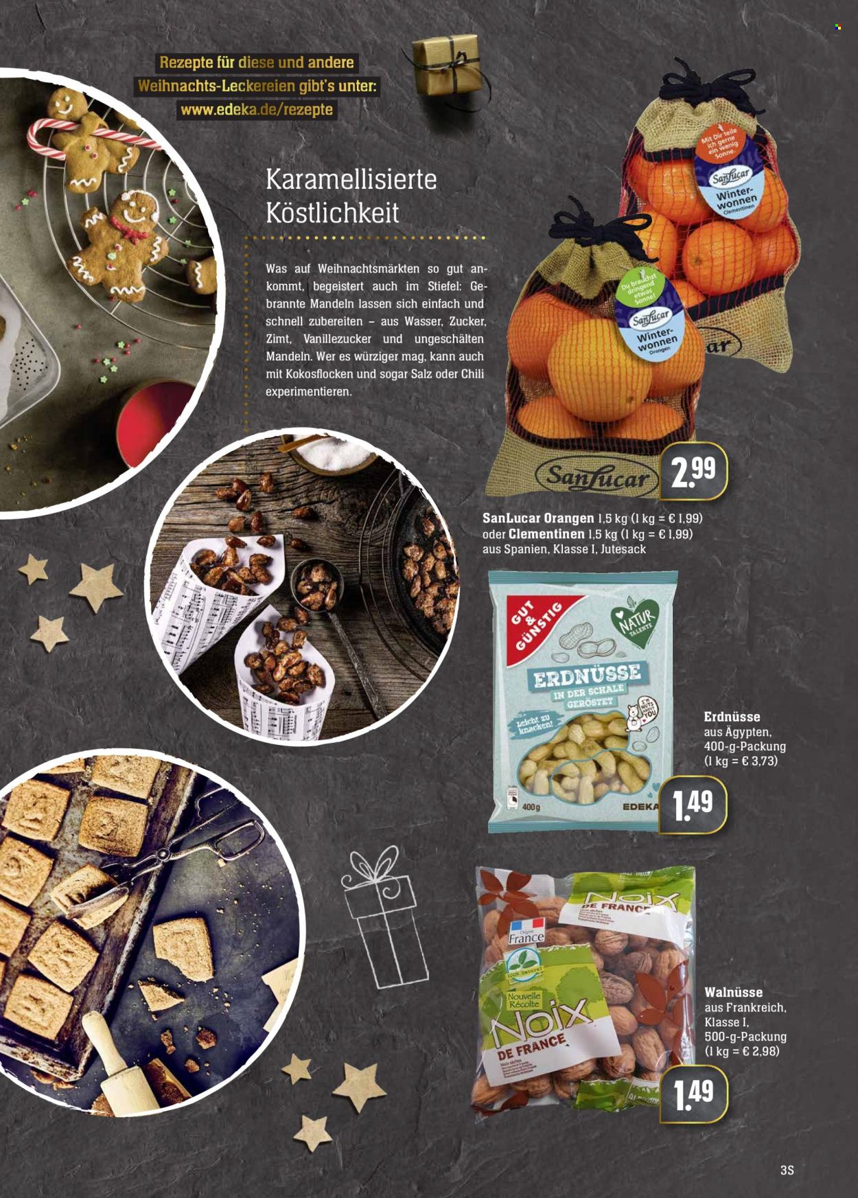 thumbnail - Prospekte Marktkauf - 6.12.2021 - 11.12.2021 - Produkte in Aktion - Orangen, Clementinen, Zucker, Erdnüsse. Seite 3.