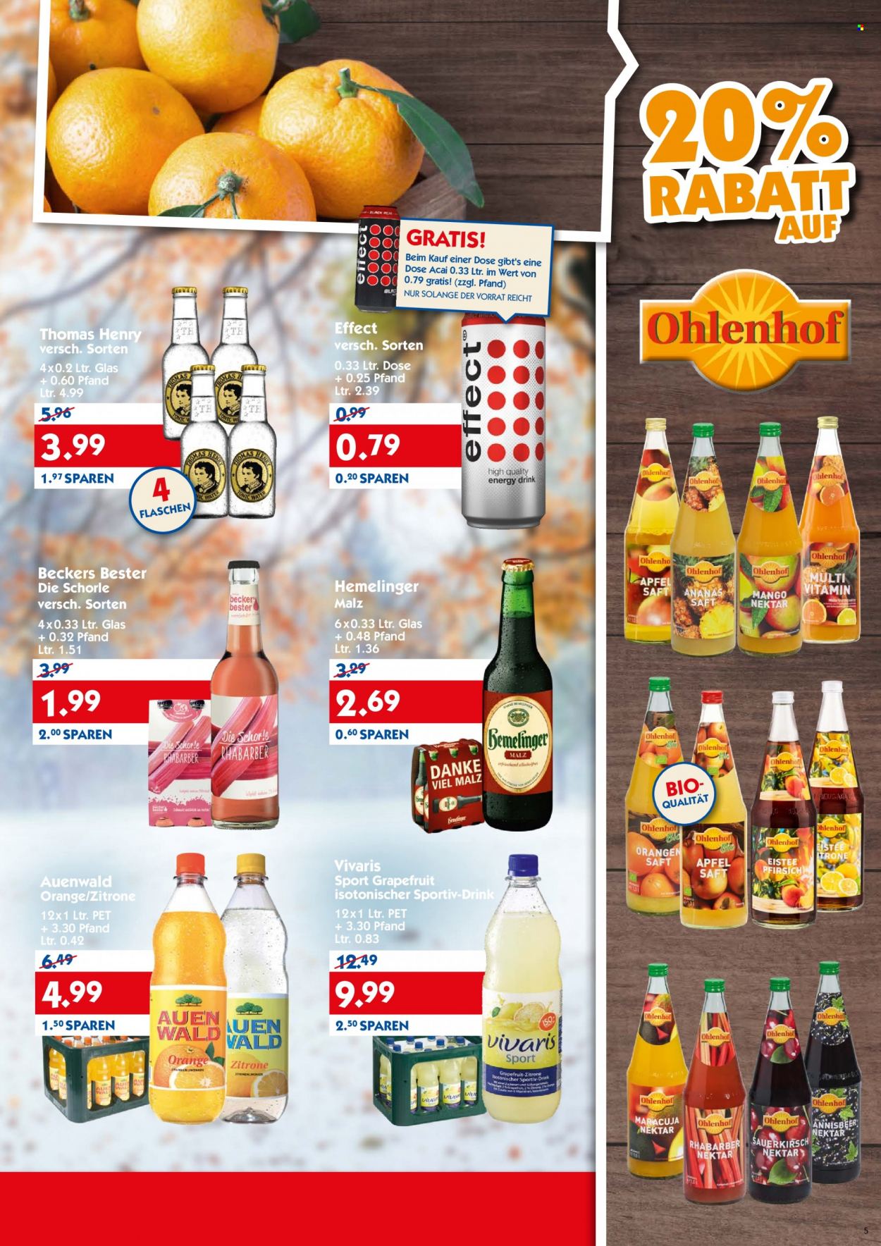 Hol'ab! Getränkemarkt Prospekte  - 6.12.2021 - 11.12.2021. Seite 5