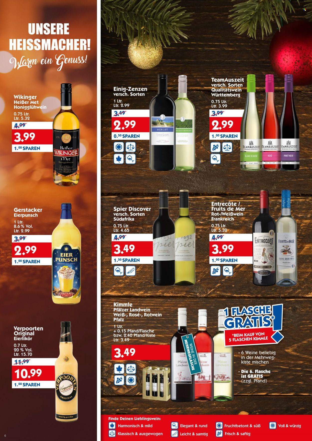 Hol'ab! Getränkemarkt Prospekte  - 6.12.2021 - 11.12.2021. Seite 6