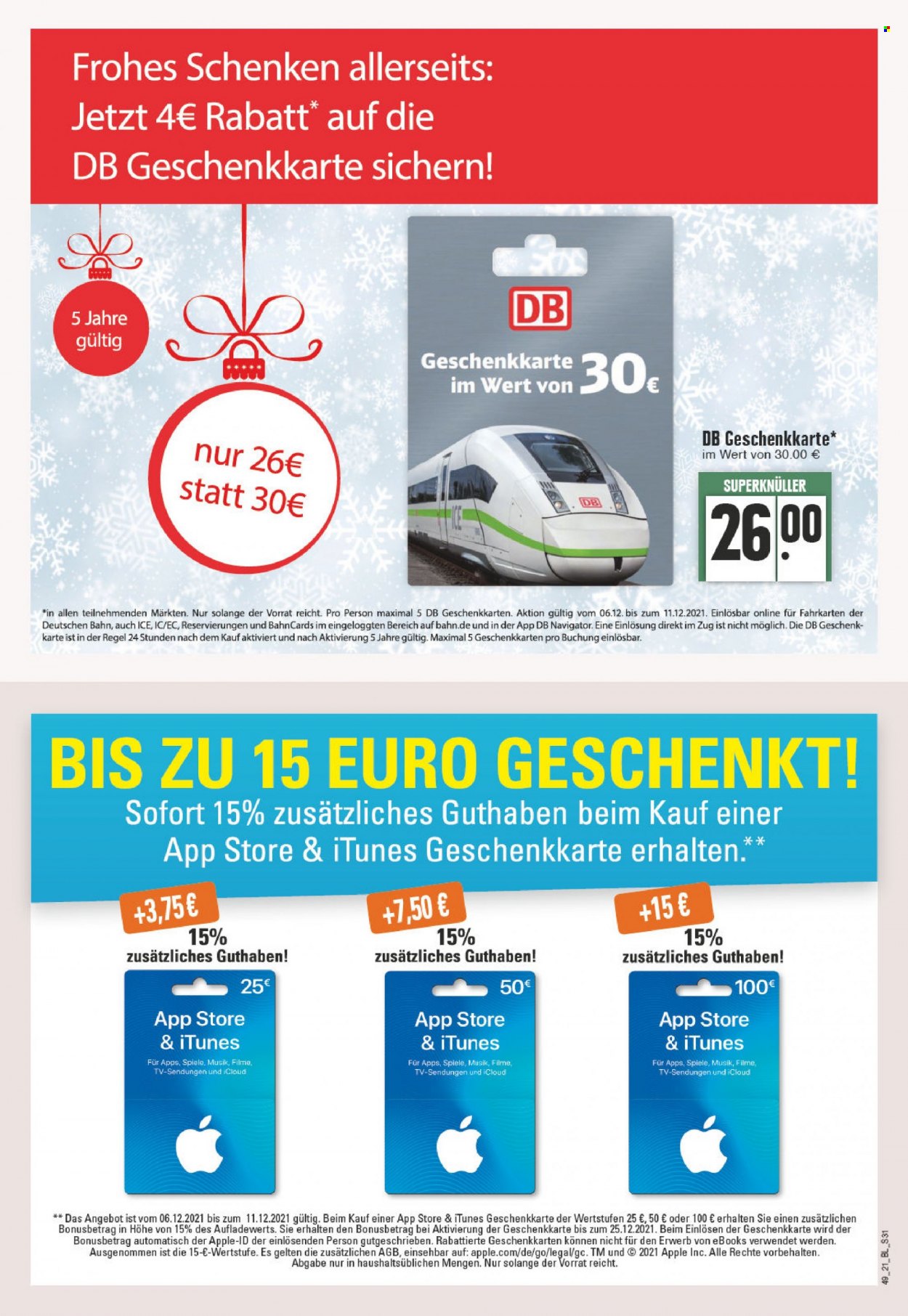 Edeka Prospekte  - 6.12.2021 - 11.12.2021. Seite 31