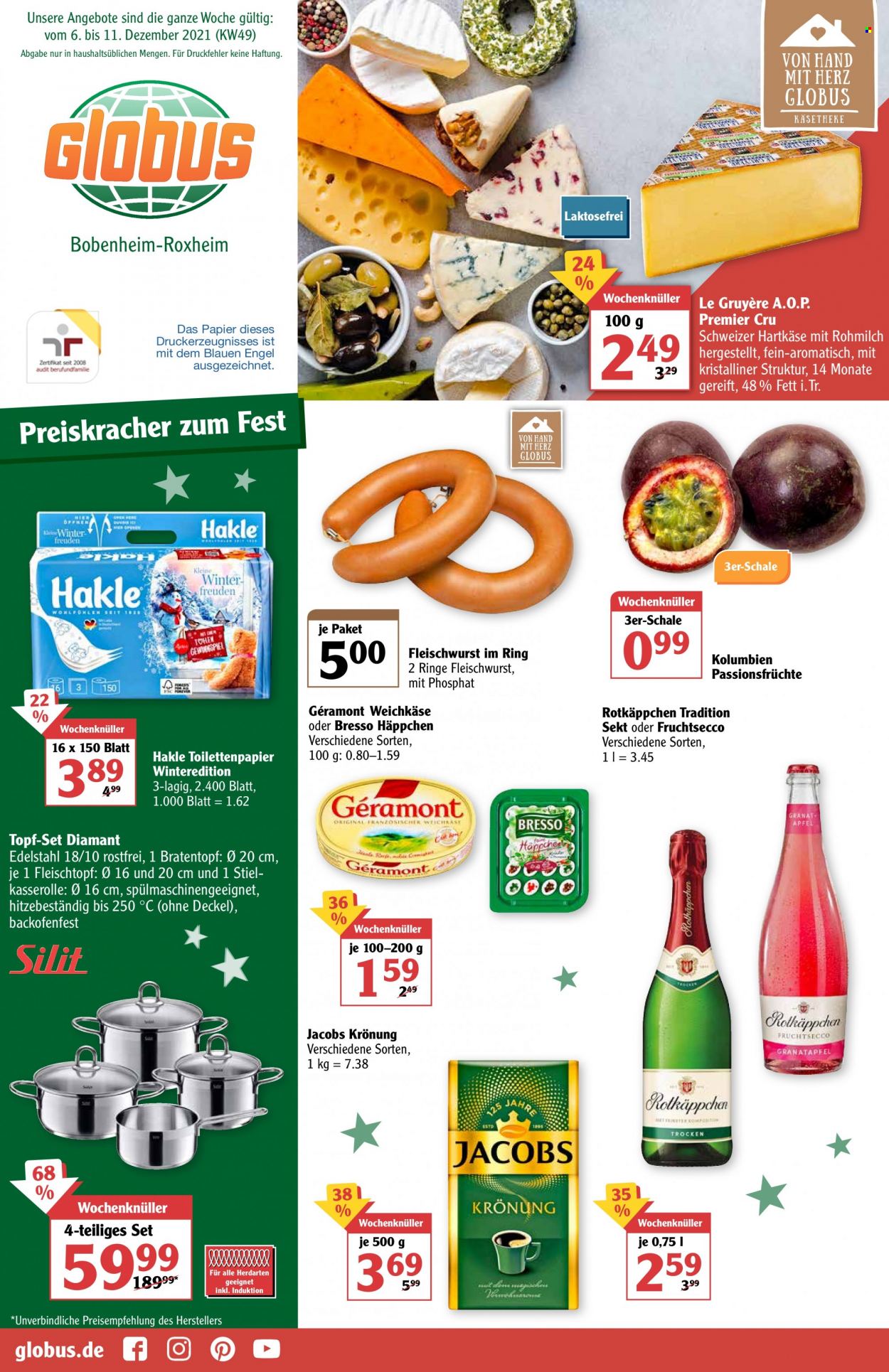 Globus Prospekte  - 6.12.2021 - 11.12.2021. Seite 1