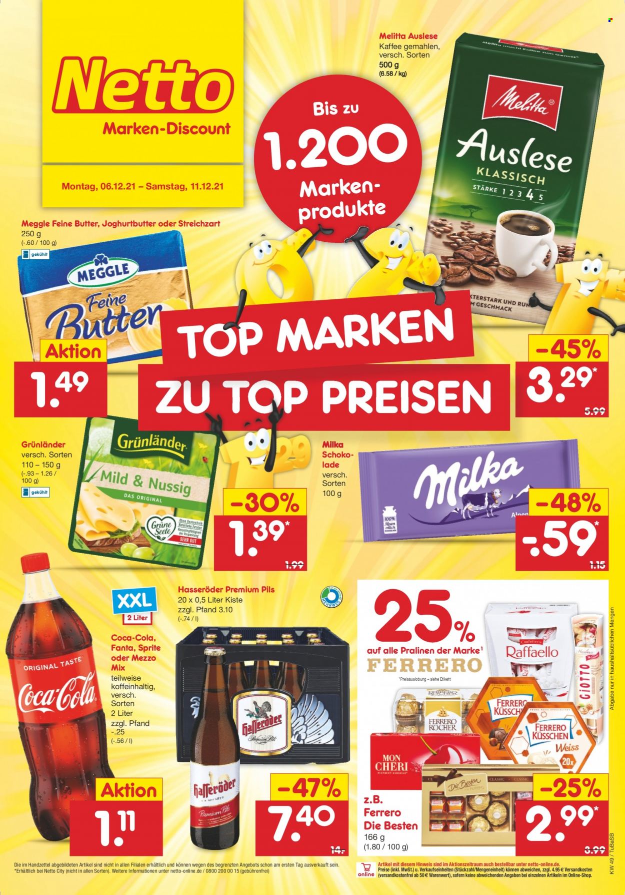 Netto Marken-Discount Prospekte  - 6.12.2021 - 11.12.2021. Seite 1