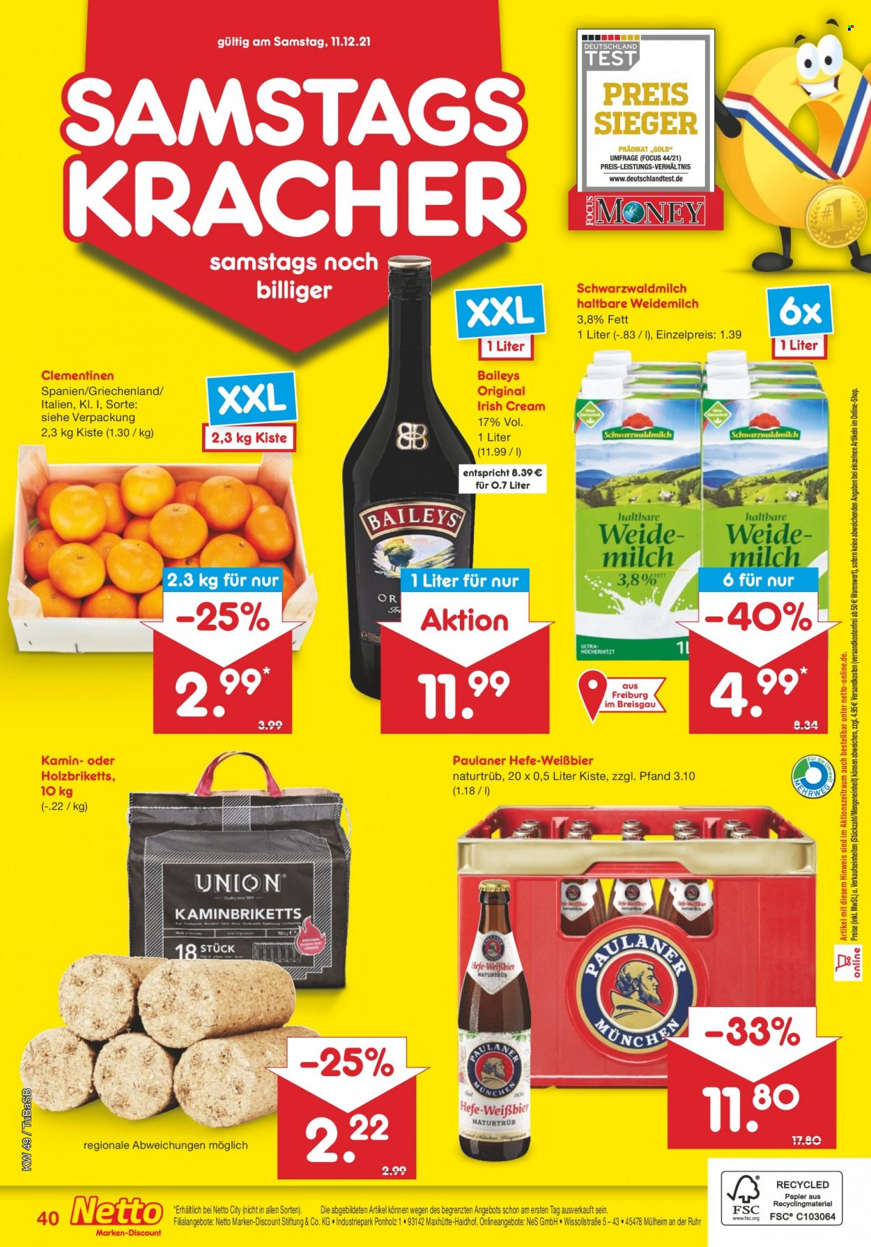 Netto Marken-Discount Prospekte  - 6.12.2021 - 11.12.2021. Seite 42