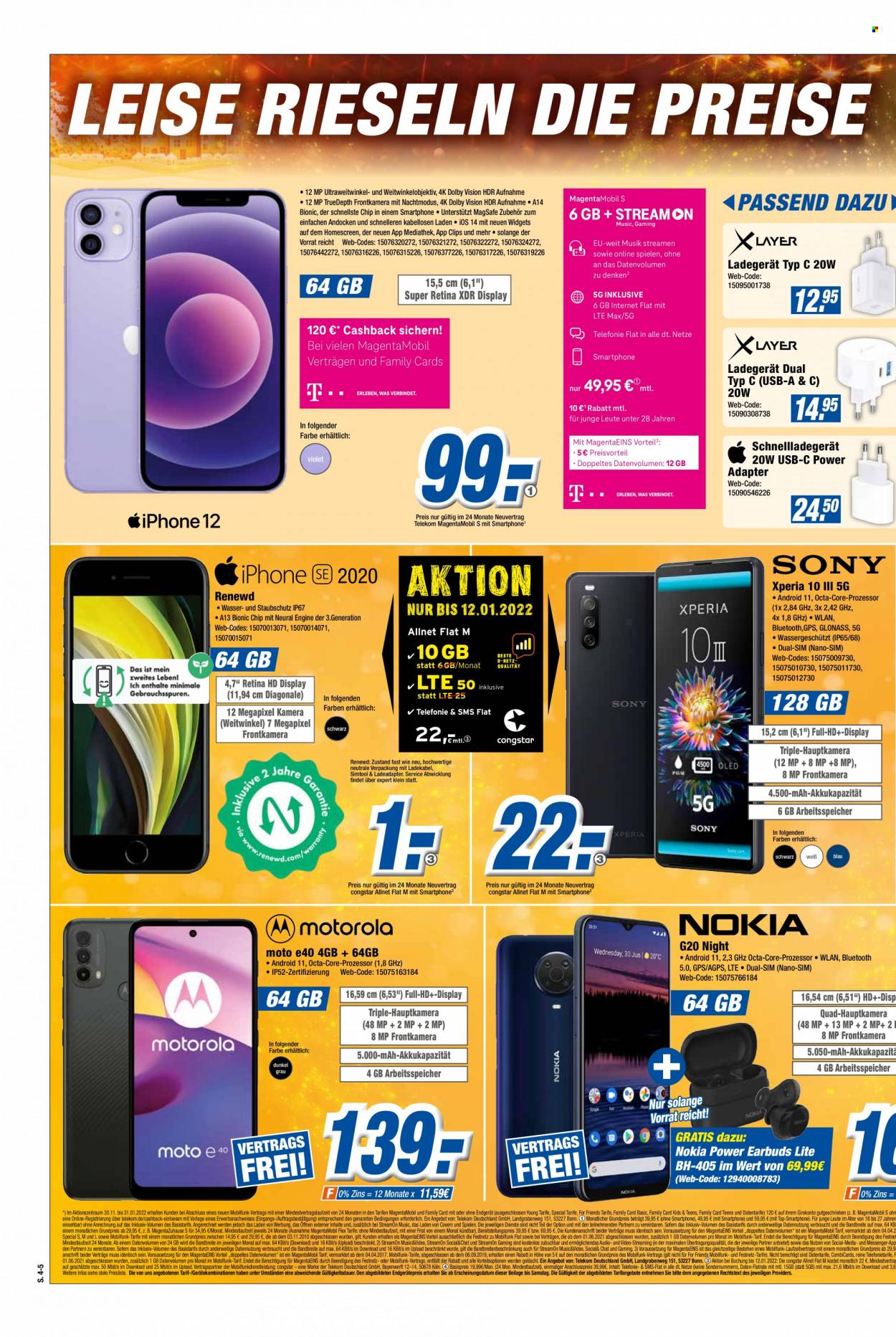thumbnail - Prospekte Expert - 6.12.2021 - 12.12.2021 - Produkte in Aktion - Nokia, Xperia, GPS. Seite 4.