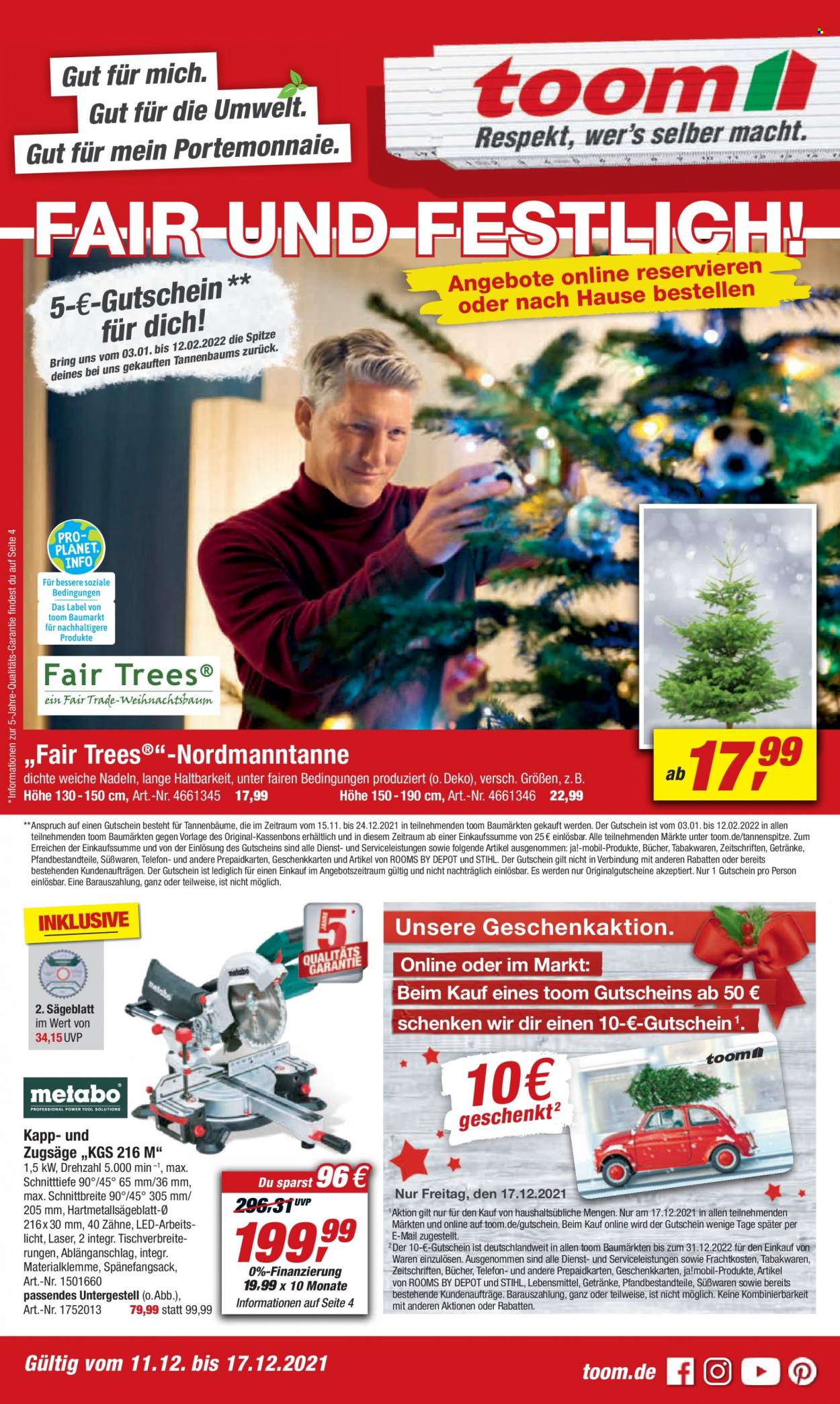 toom Baumarkt Prospekte  - 11.12.2021 - 17.12.2021. Seite 1