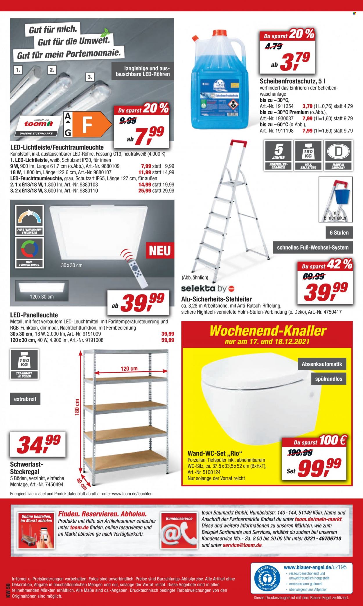 toom Baumarkt Prospekte  - 11.12.2021 - 17.12.2021. Seite 14