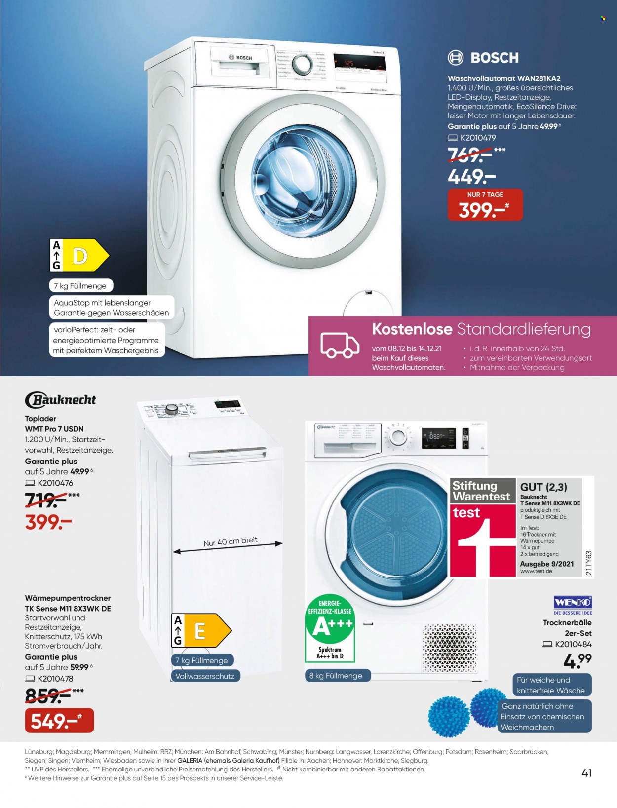 GALERIA Karstadt Kaufhof Prospekte  - 8.12.2021 - 14.12.2021. Seite 41