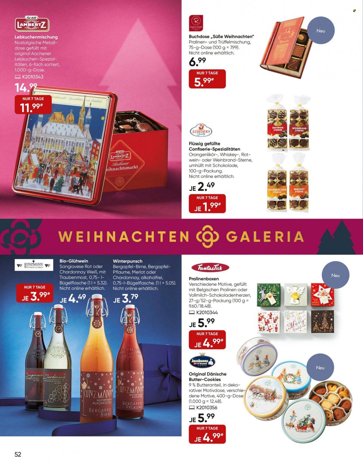 GALERIA Karstadt Kaufhof Prospekte  - 8.12.2021 - 14.12.2021. Seite 52