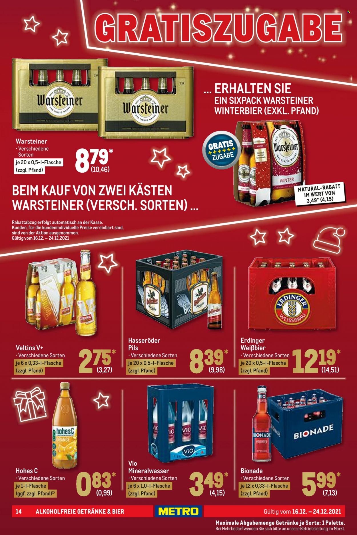 Metro Prospekte  - 16.12.2021 - 24.12.2021. Seite 14