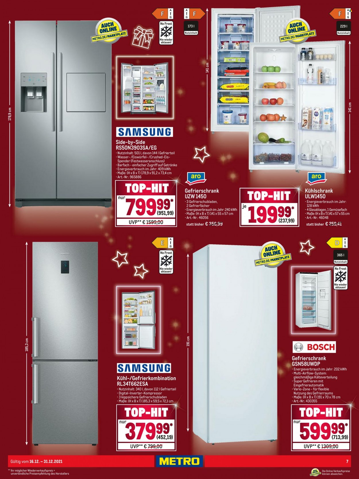 Metro Prospekte  - 16.12.2021 - 31.12.2021. Seite 7