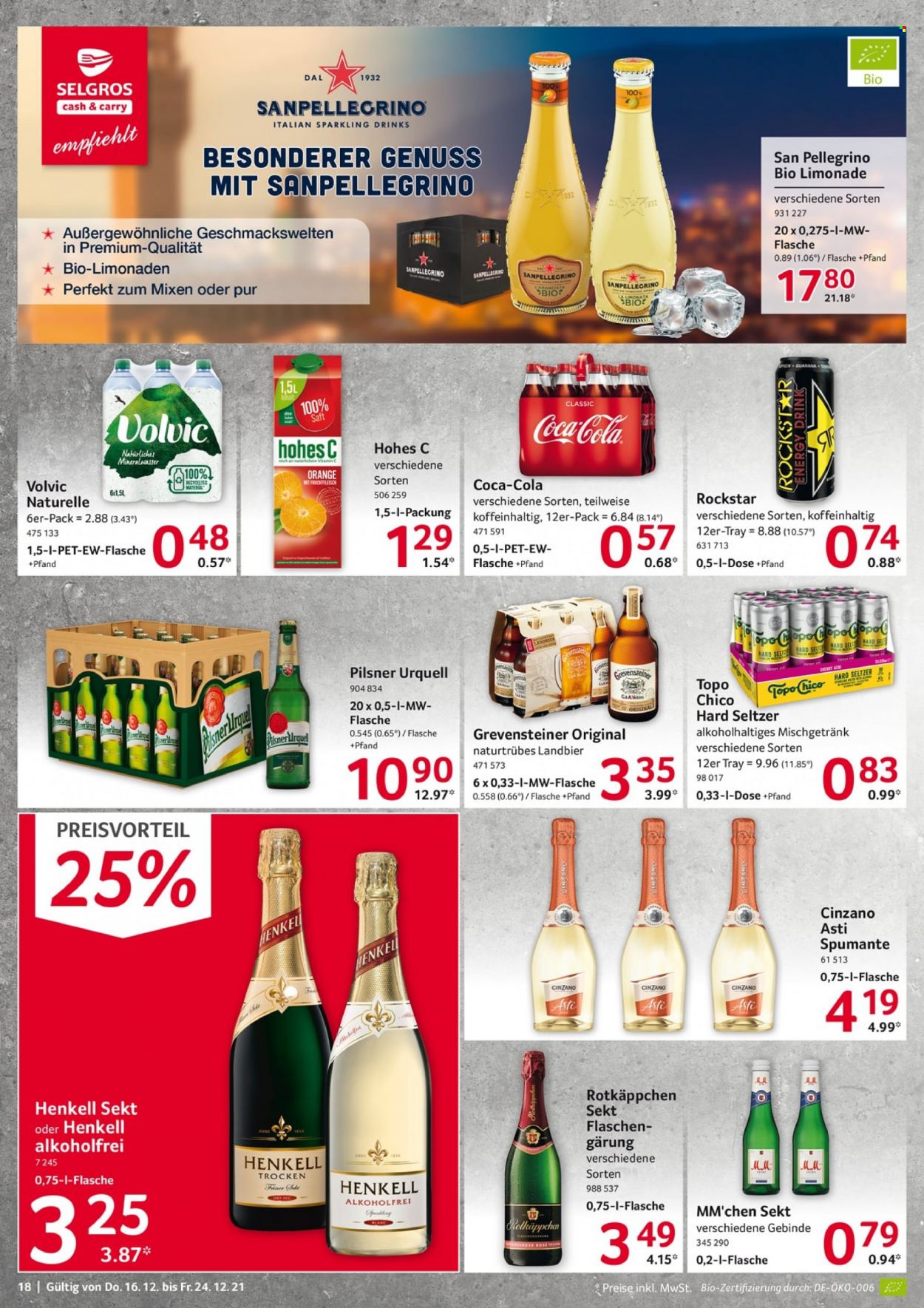 Selgros Prospekte  - 16.12.2021 - 24.12.2021. Seite 18