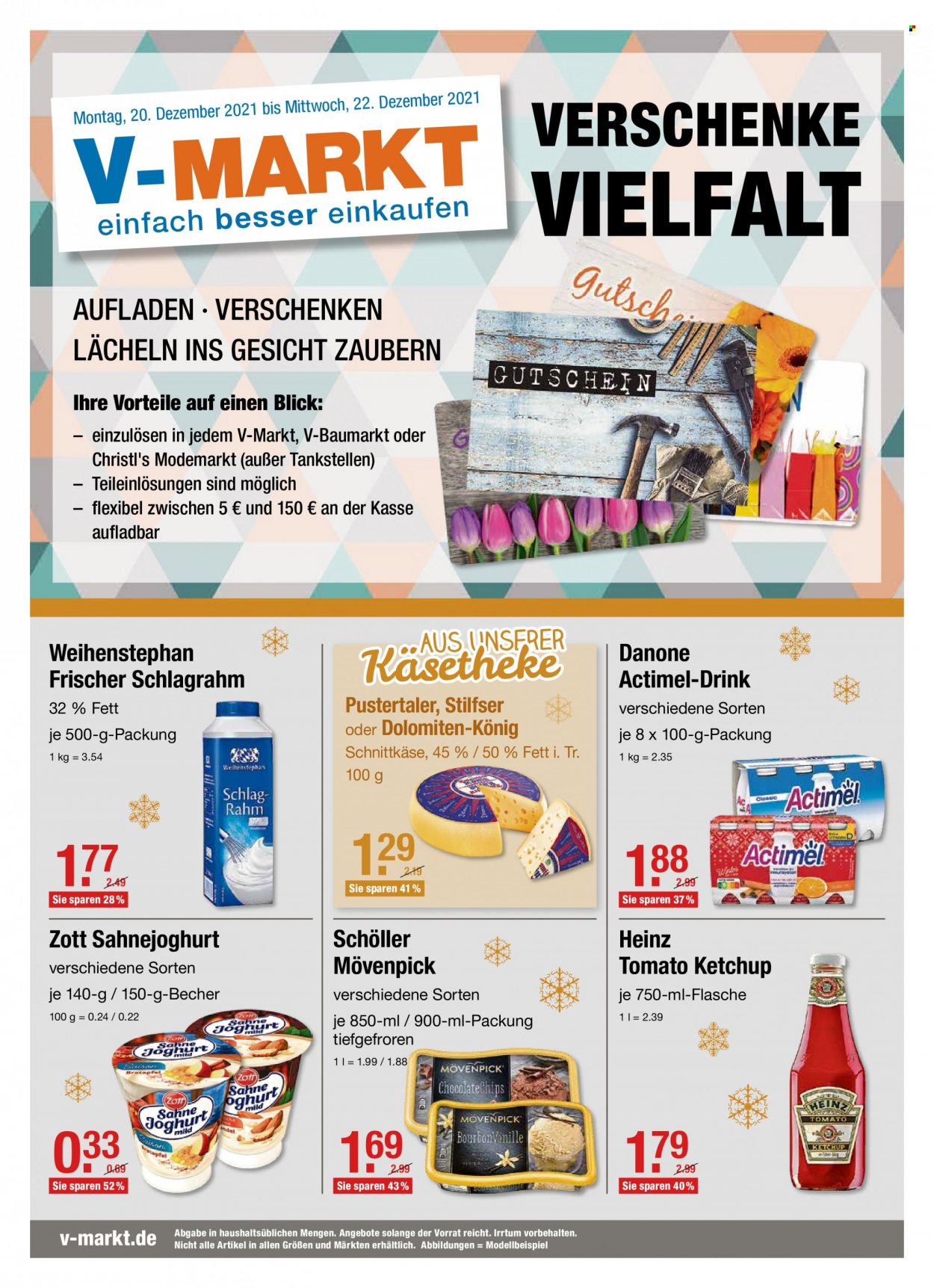 V-Markt Prospekte  - 20.12.2021 - 22.12.2021. Seite 1