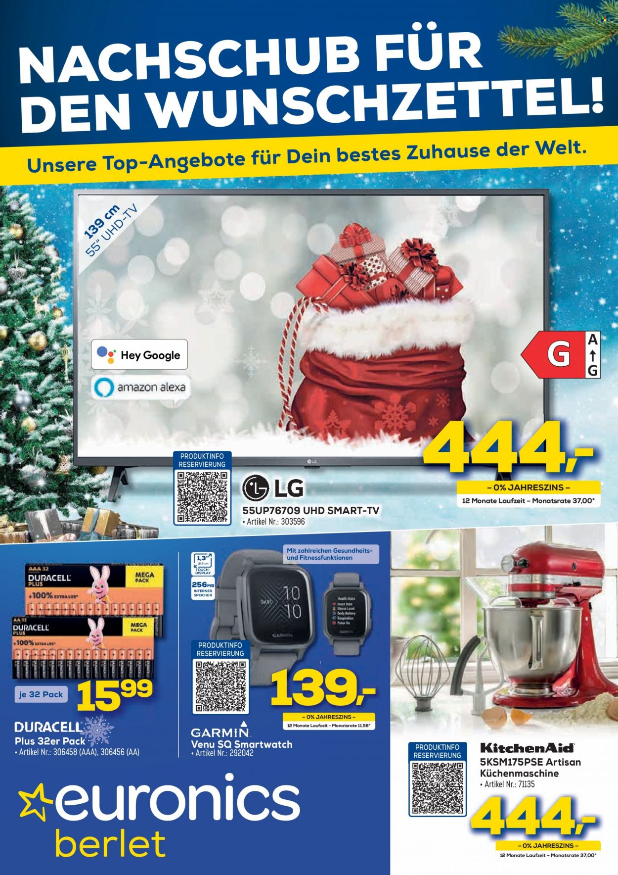 Euronics Prospekte  - 11.12.2021 - 24.12.2021. Seite 1
