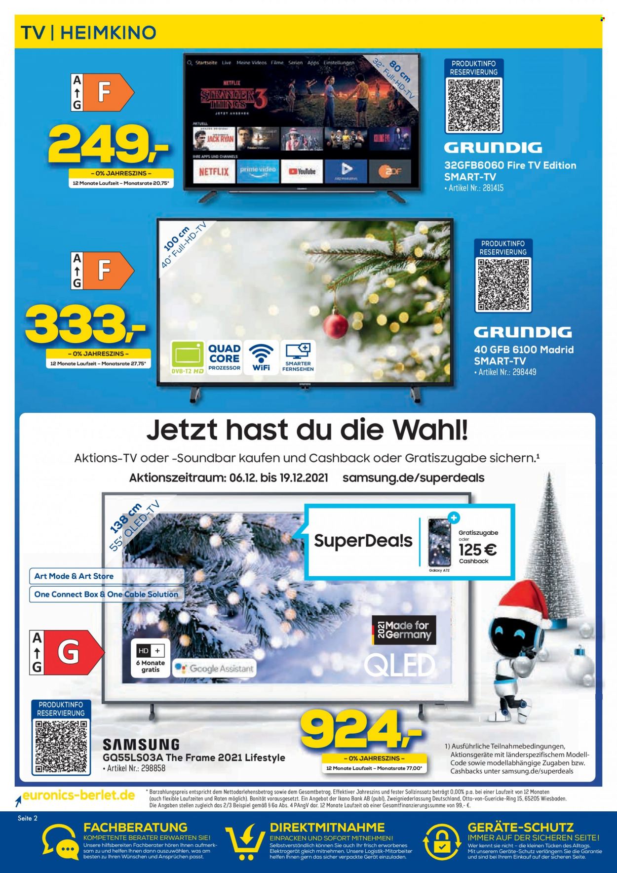 Euronics Prospekte  - 11.12.2021 - 24.12.2021. Seite 2