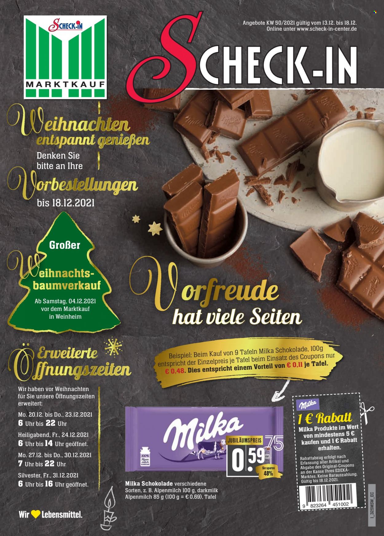 Marktkauf Prospekte  - 13.12.2021 - 18.12.2021. Seite 1