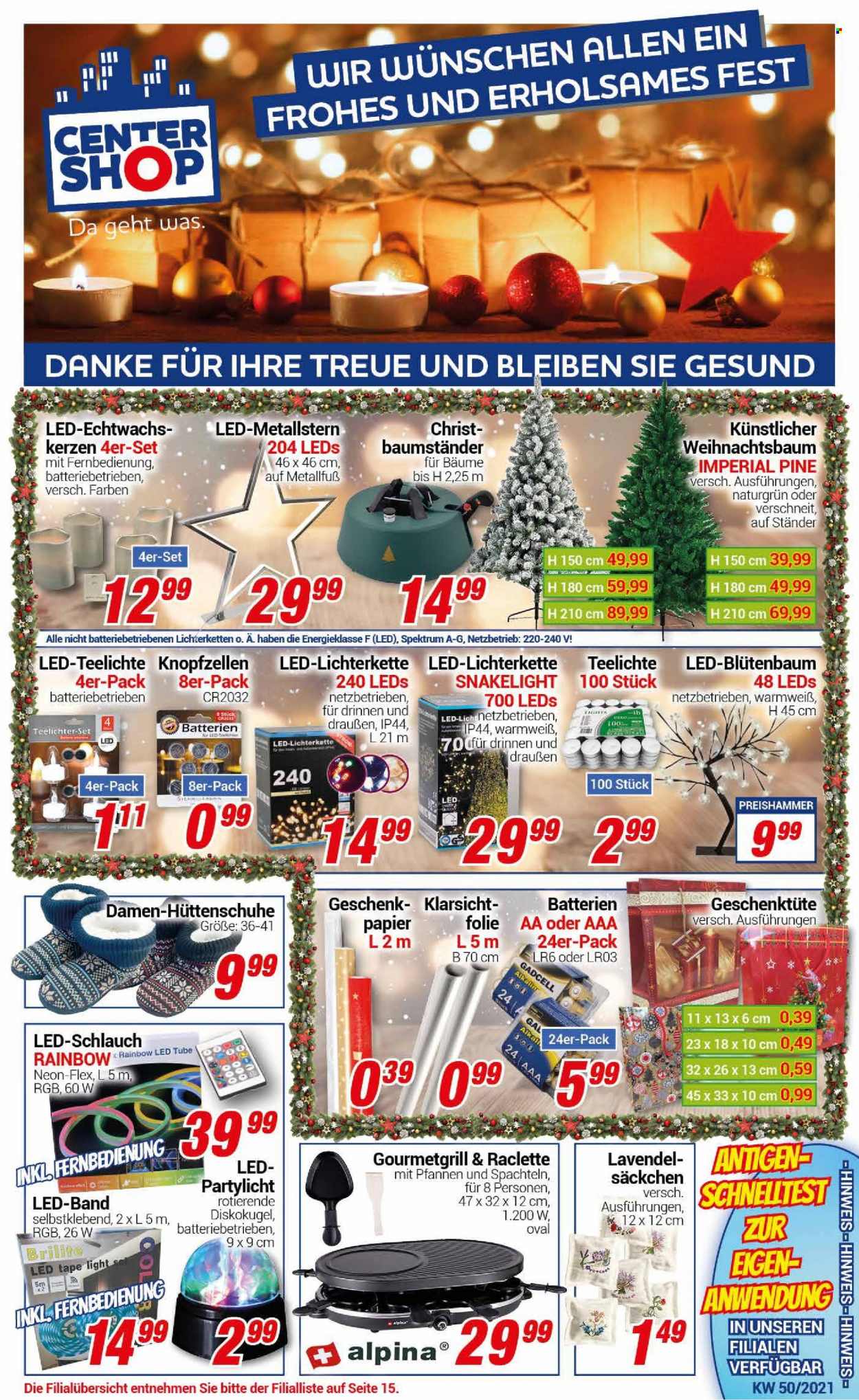 CENTERSHOP Prospekte  - 13.12.2021 - 18.12.2021. Seite 1
