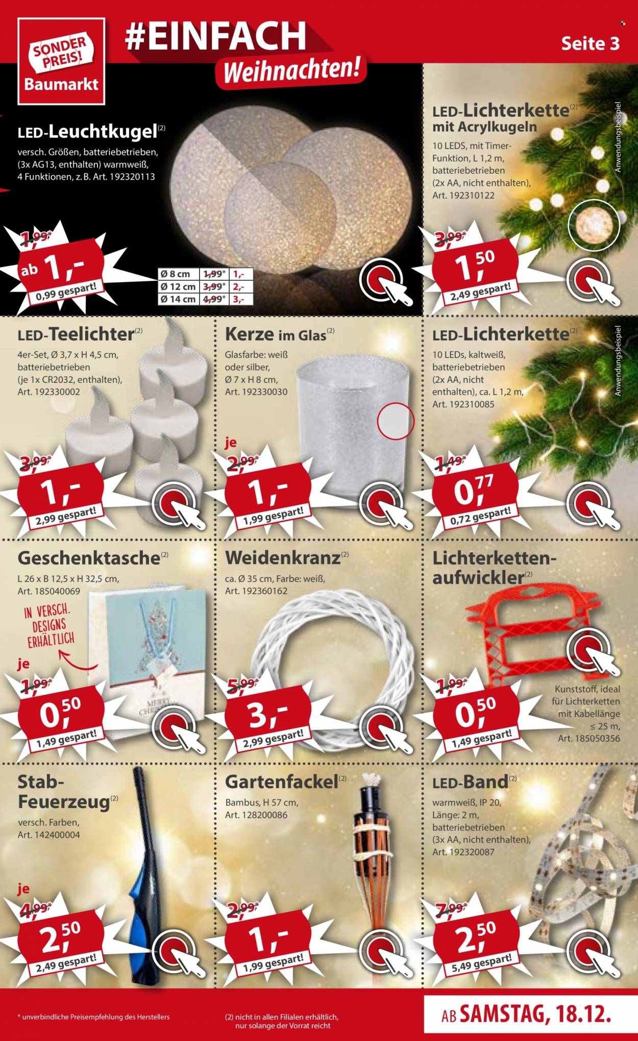 Sonderpreis-Baumarkt Prospekte  - 18.12.2021 - 24.12.2021. Seite 3