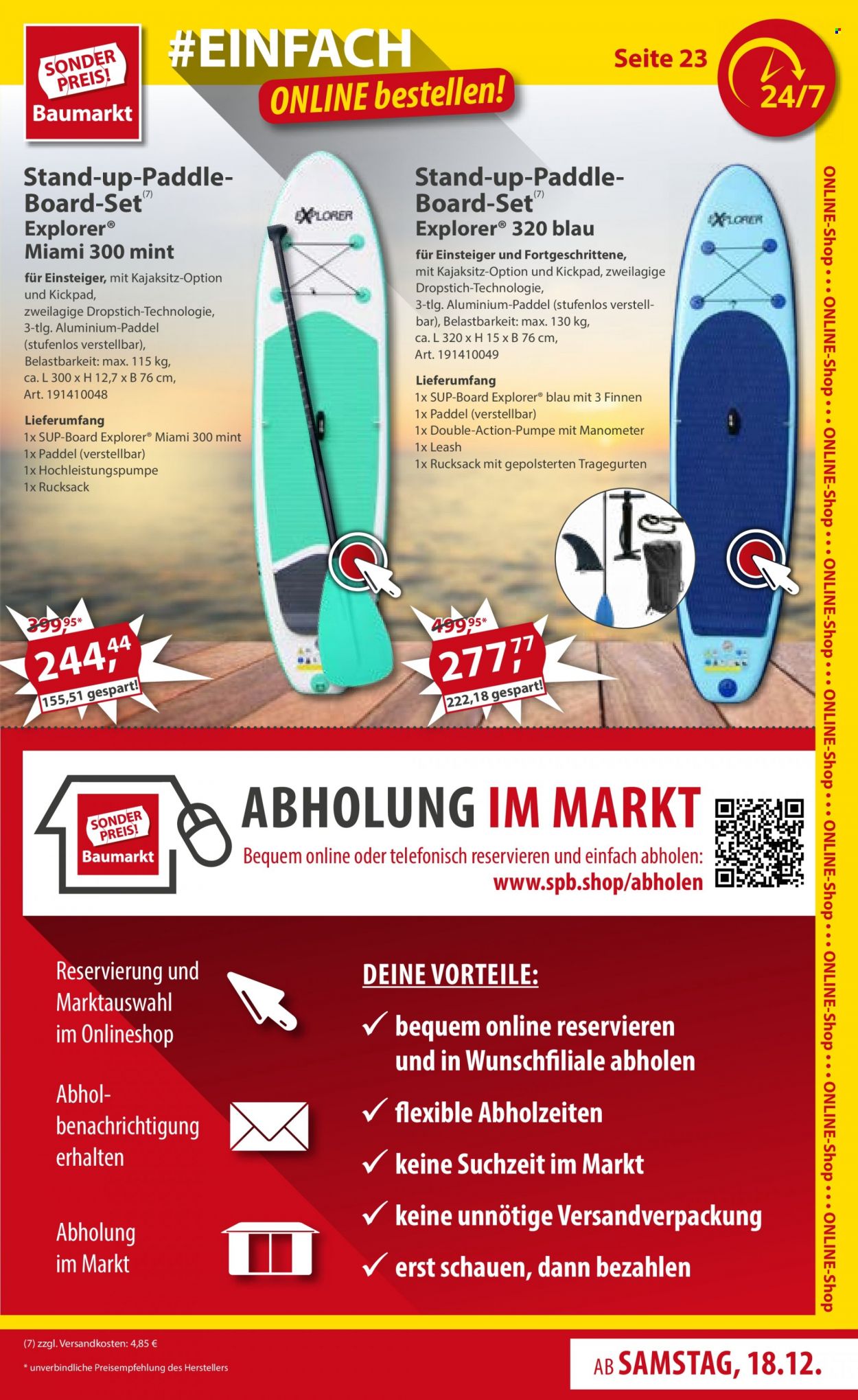 Sonderpreis-Baumarkt Prospekte  - 18.12.2021 - 24.12.2021. Seite 23