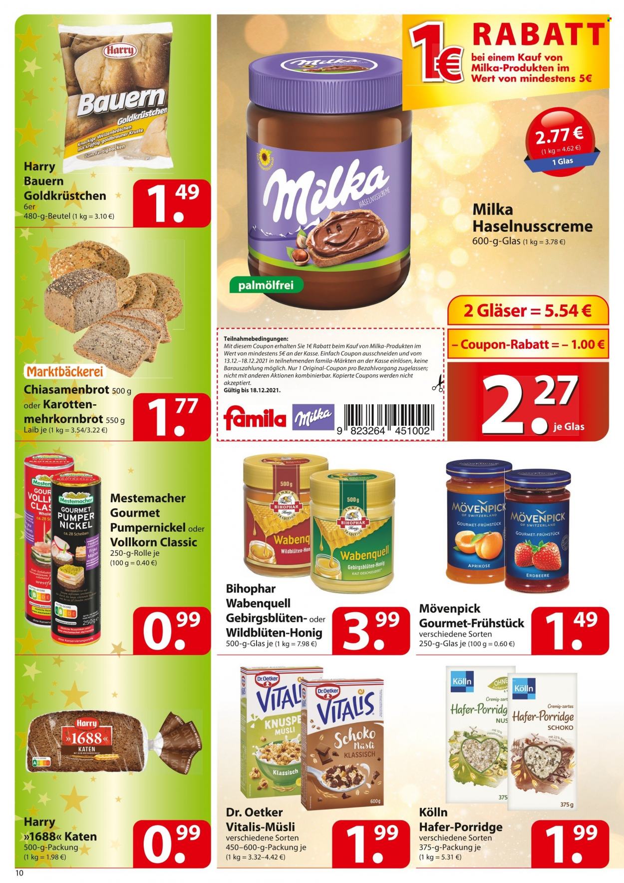 famila Prospekte  - 13.12.2021 - 18.12.2021. Seite 10