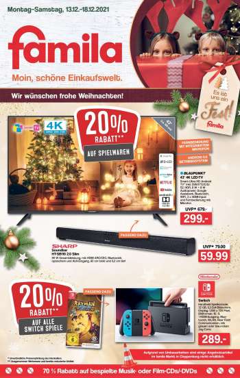 Prospekte famila - 13.12.2021 - 18.12.2021.