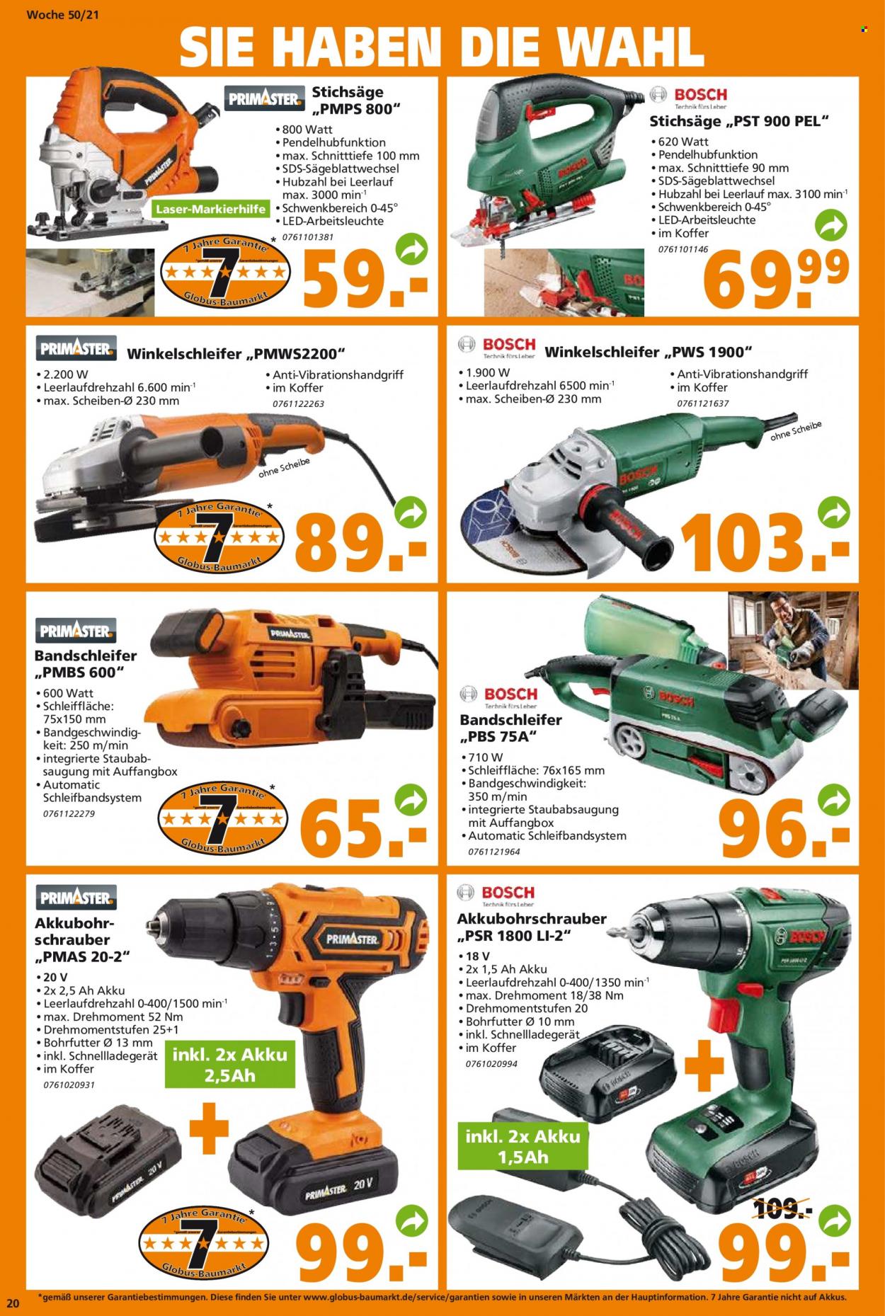 Globus Baumarkt Prospekte  - 13.12.2021 - 18.12.2021. Seite 20