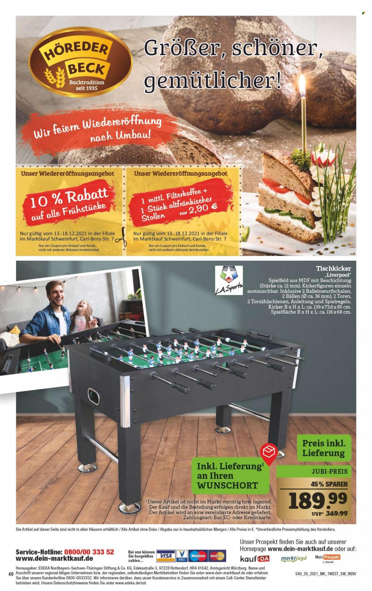 Marktkauf Prospekte  - 13.12.2021 - 18.12.2021. Seite 40