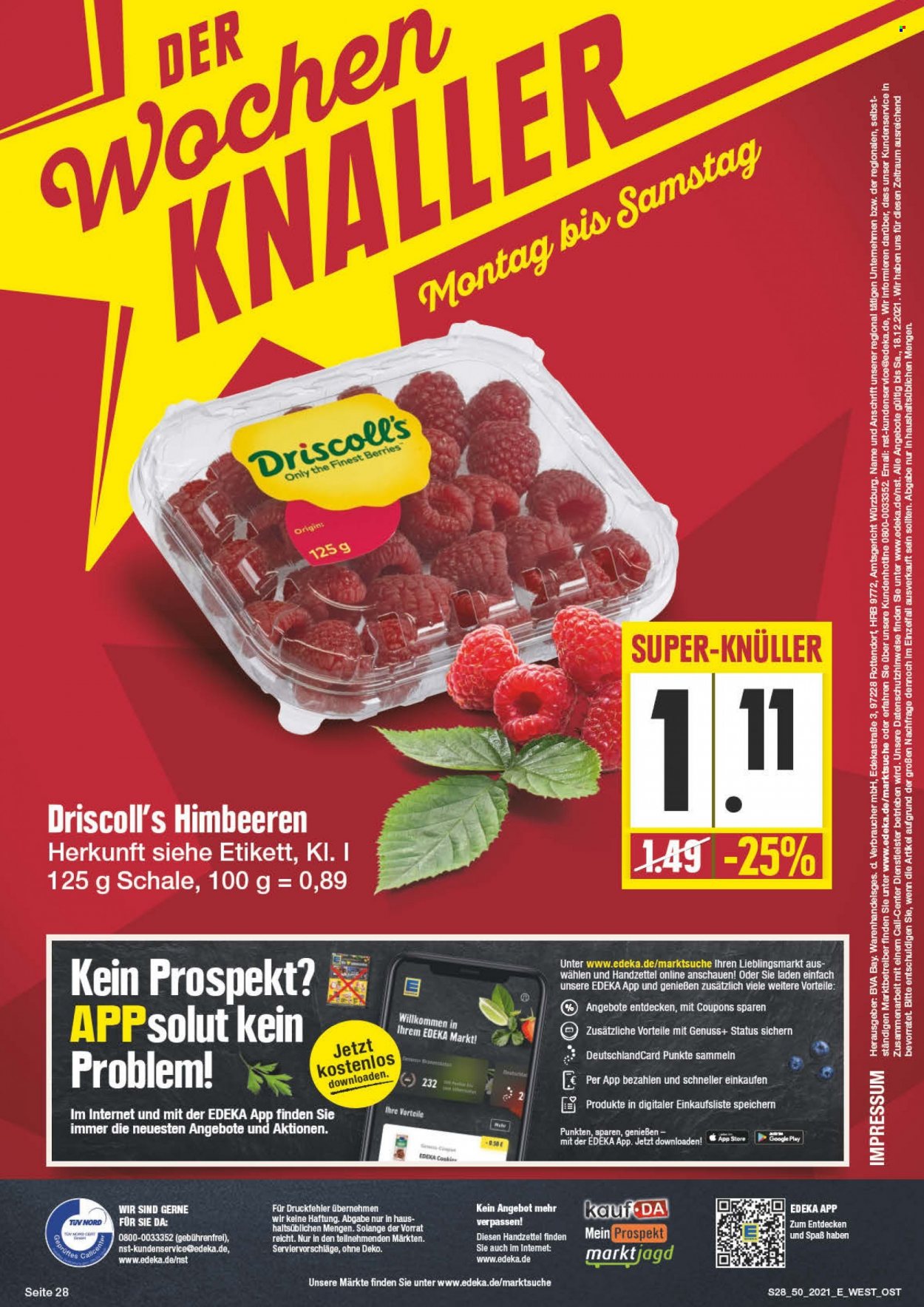 Edeka Prospekte  - 13.12.2021 - 18.12.2021. Seite 28