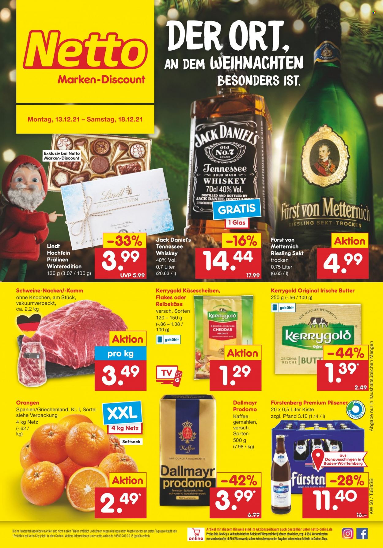 Netto Marken-Discount Prospekte  - 13.12.2021 - 18.12.2021. Seite 1