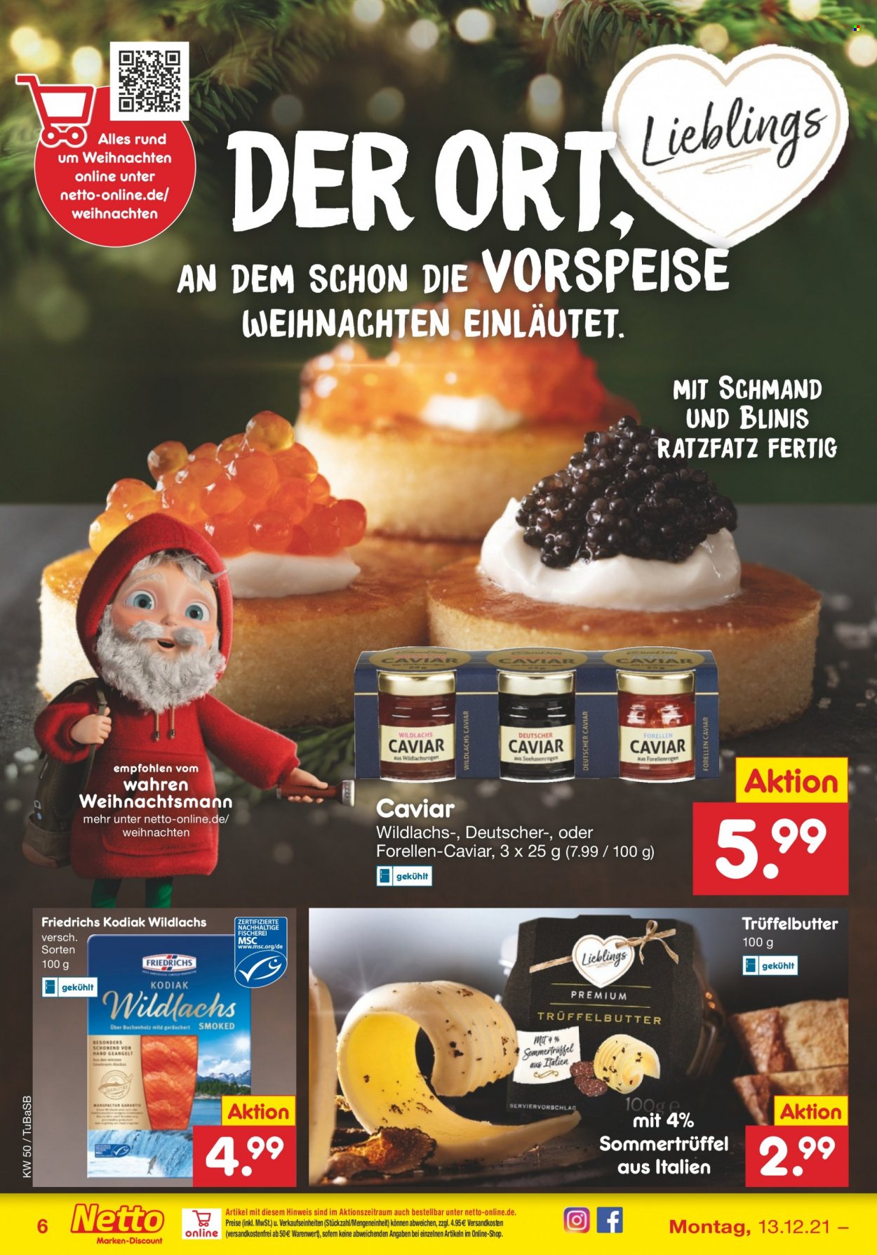 Netto Marken-Discount Prospekte  - 13.12.2021 - 18.12.2021. Seite 6