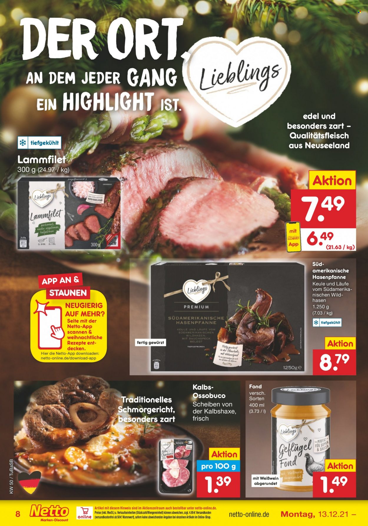 Netto Marken-Discount Prospekte  - 13.12.2021 - 18.12.2021. Seite 8