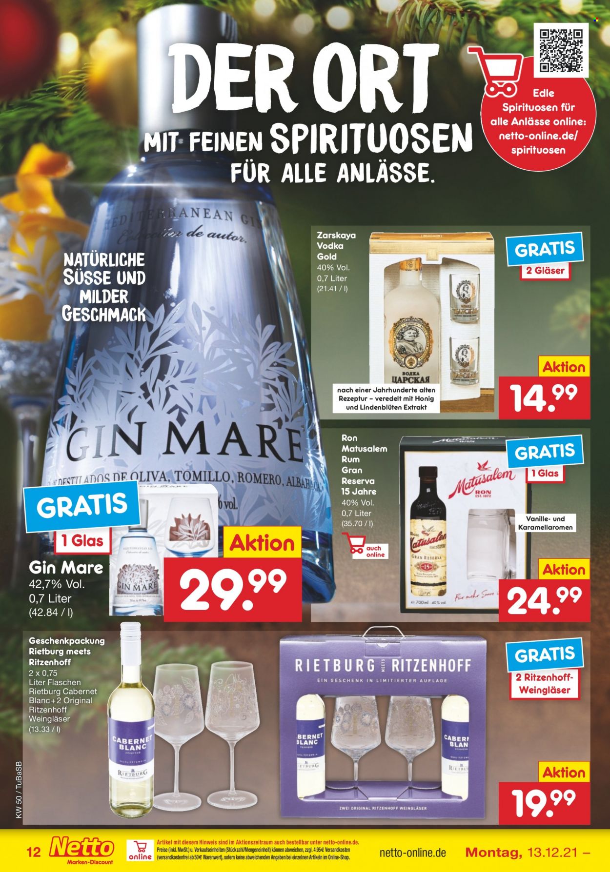 Netto Marken-Discount Prospekte  - 13.12.2021 - 18.12.2021. Seite 12