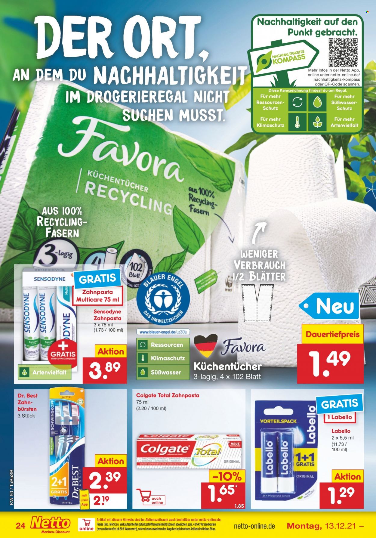 Netto Marken-Discount Prospekte  - 13.12.2021 - 18.12.2021. Seite 24