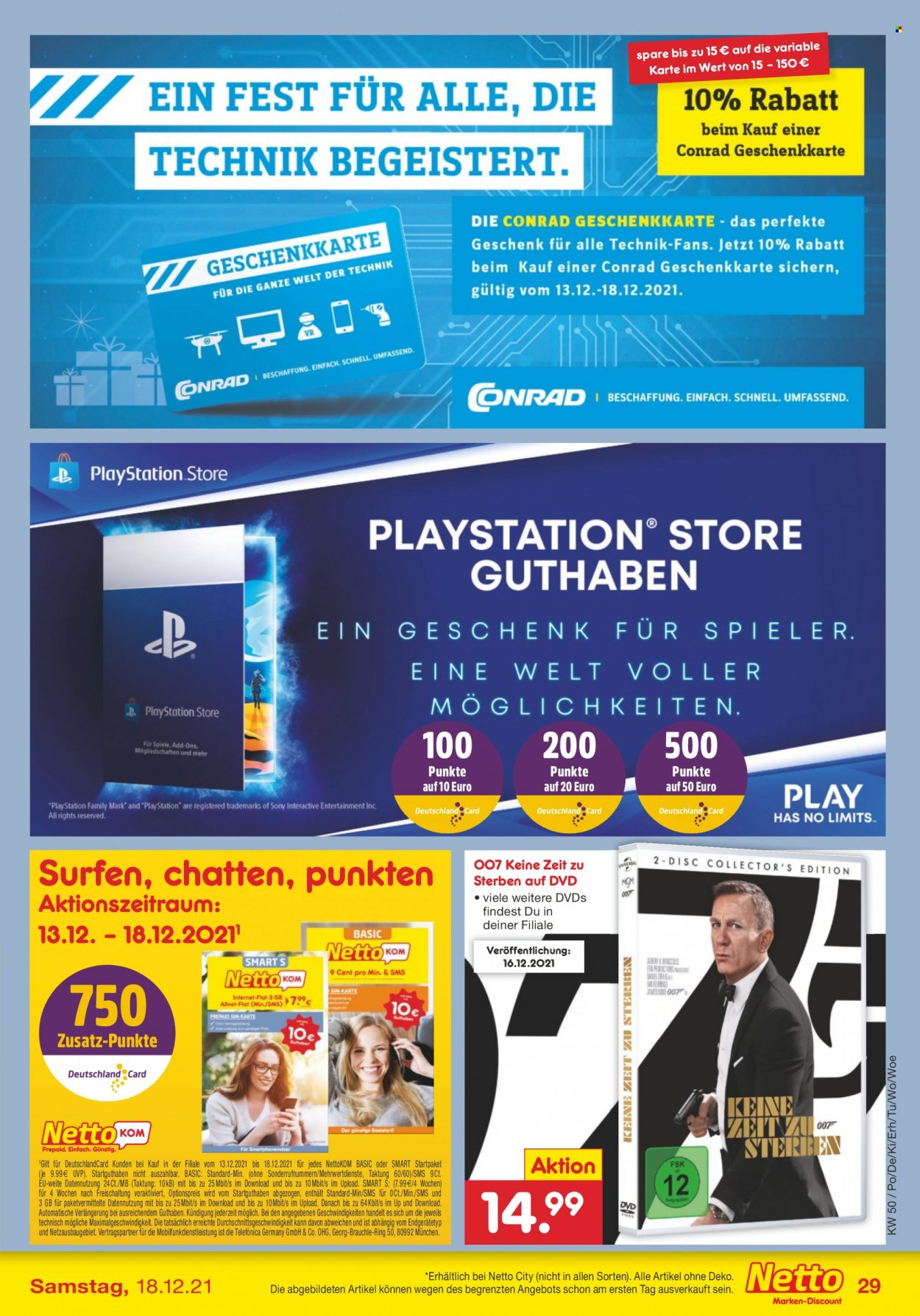 Netto Marken-Discount Prospekte  - 13.12.2021 - 18.12.2021. Seite 29