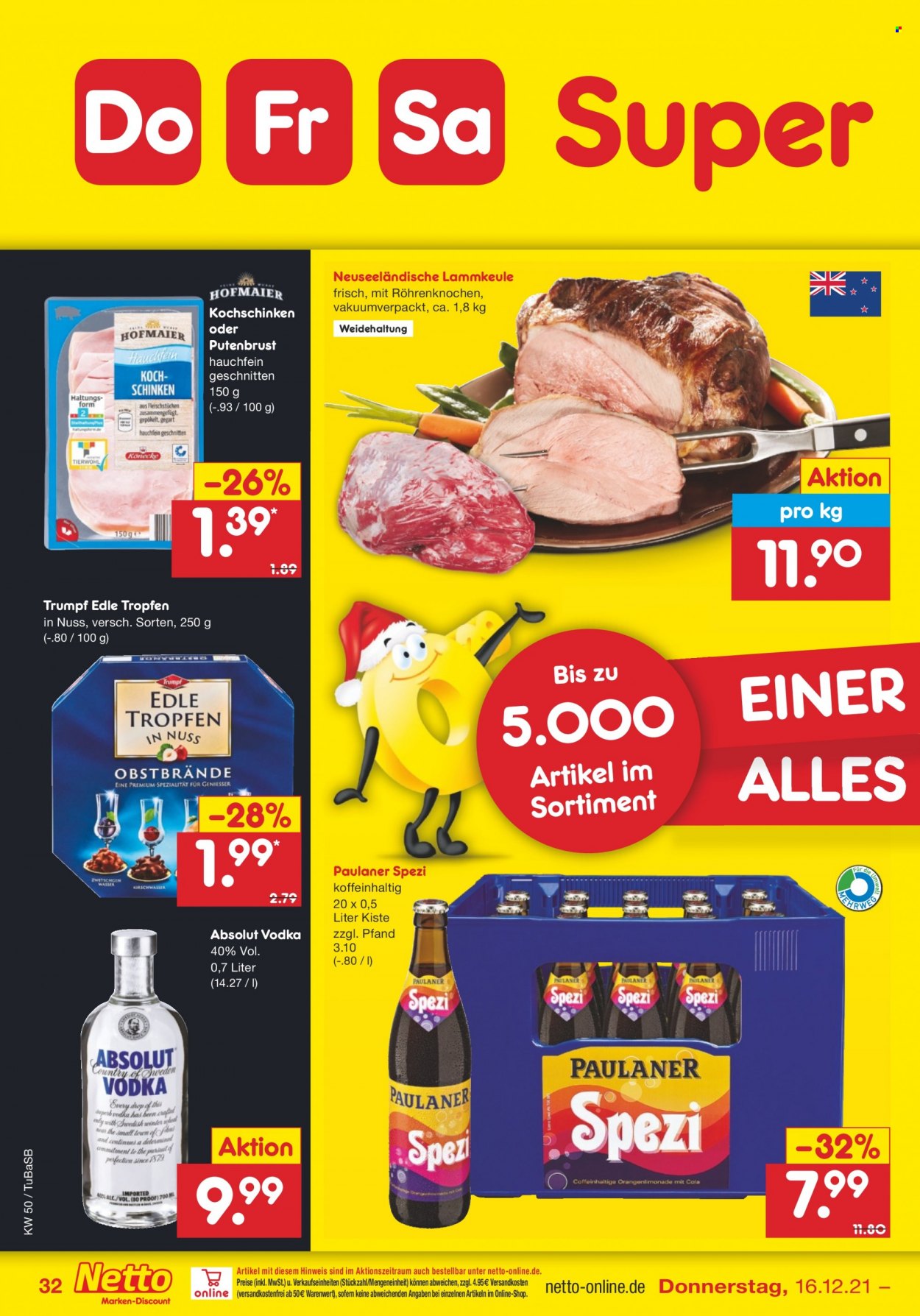 Netto Marken-Discount Prospekte  - 13.12.2021 - 18.12.2021. Seite 32