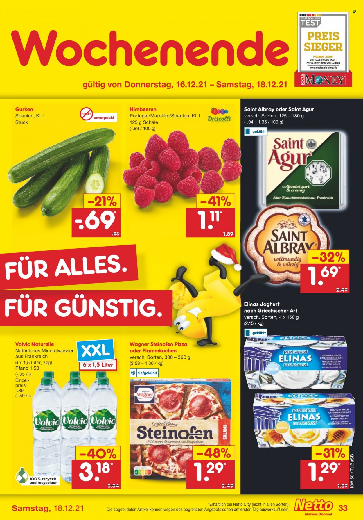 Netto Marken-Discount Prospekte  - 13.12.2021 - 18.12.2021. Seite 33