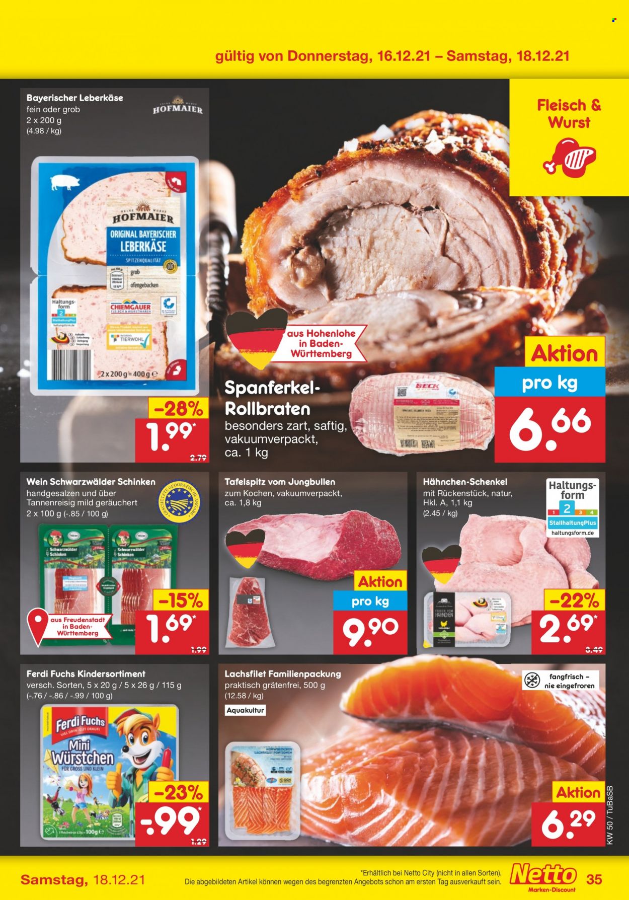 Netto Marken-Discount Prospekte  - 13.12.2021 - 18.12.2021. Seite 35